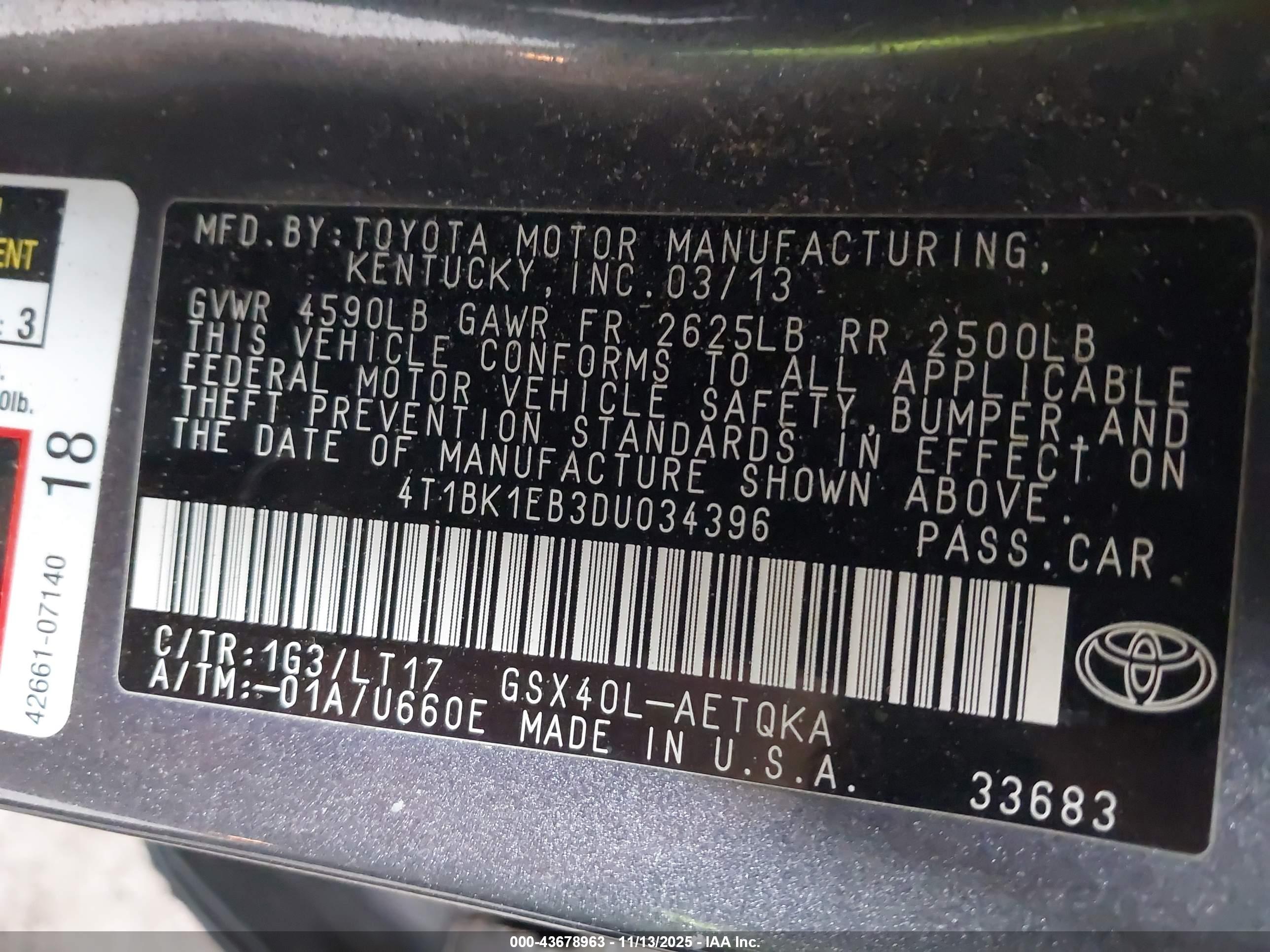TOYOTA AVALON image 9