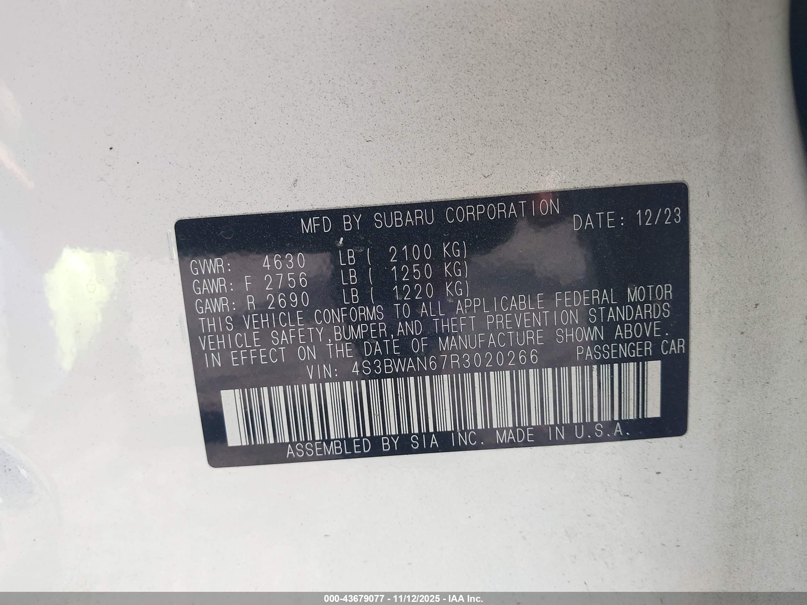 SUBARU LEGACY image 9
