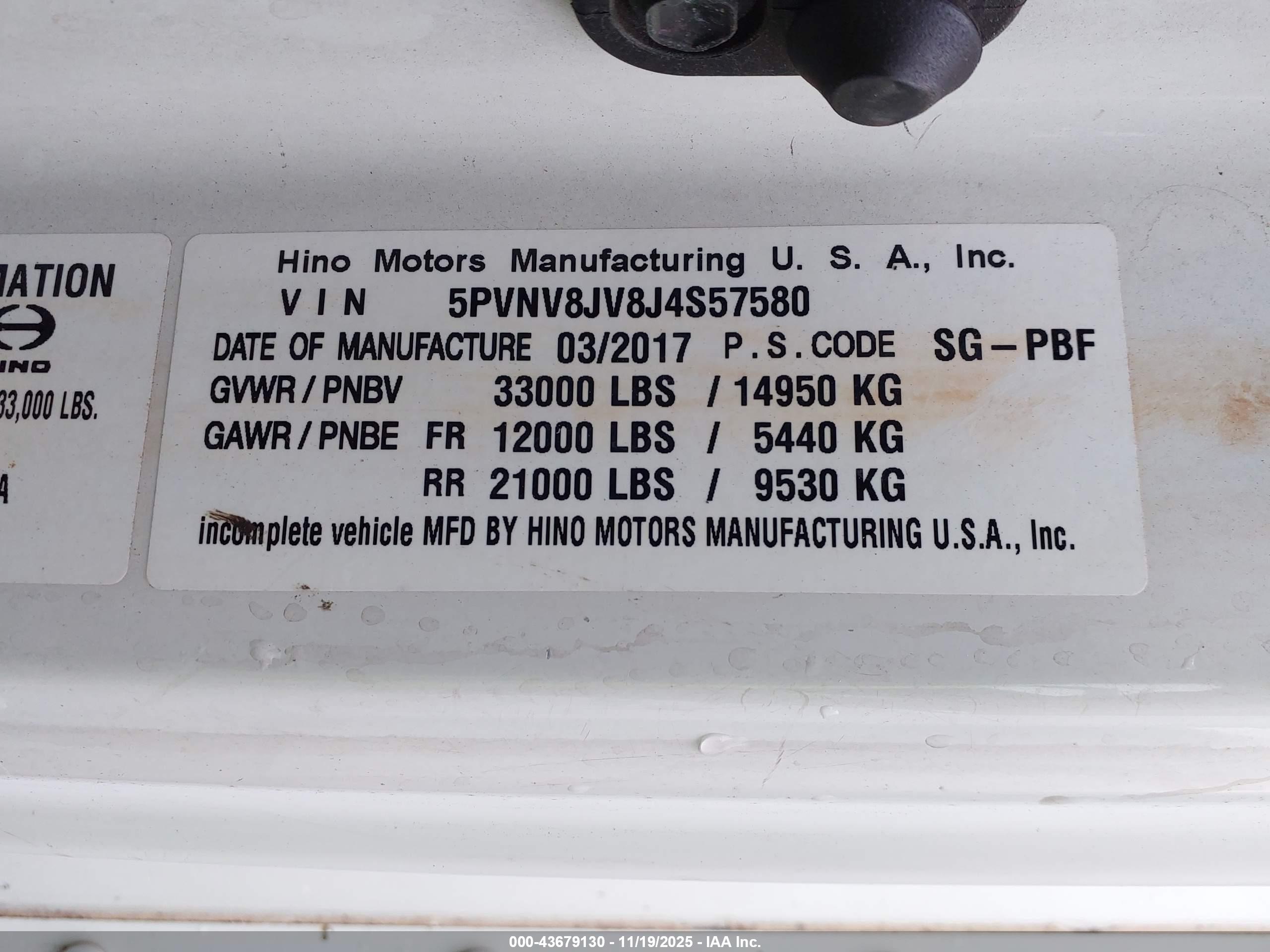 HINO 268/338 image 9