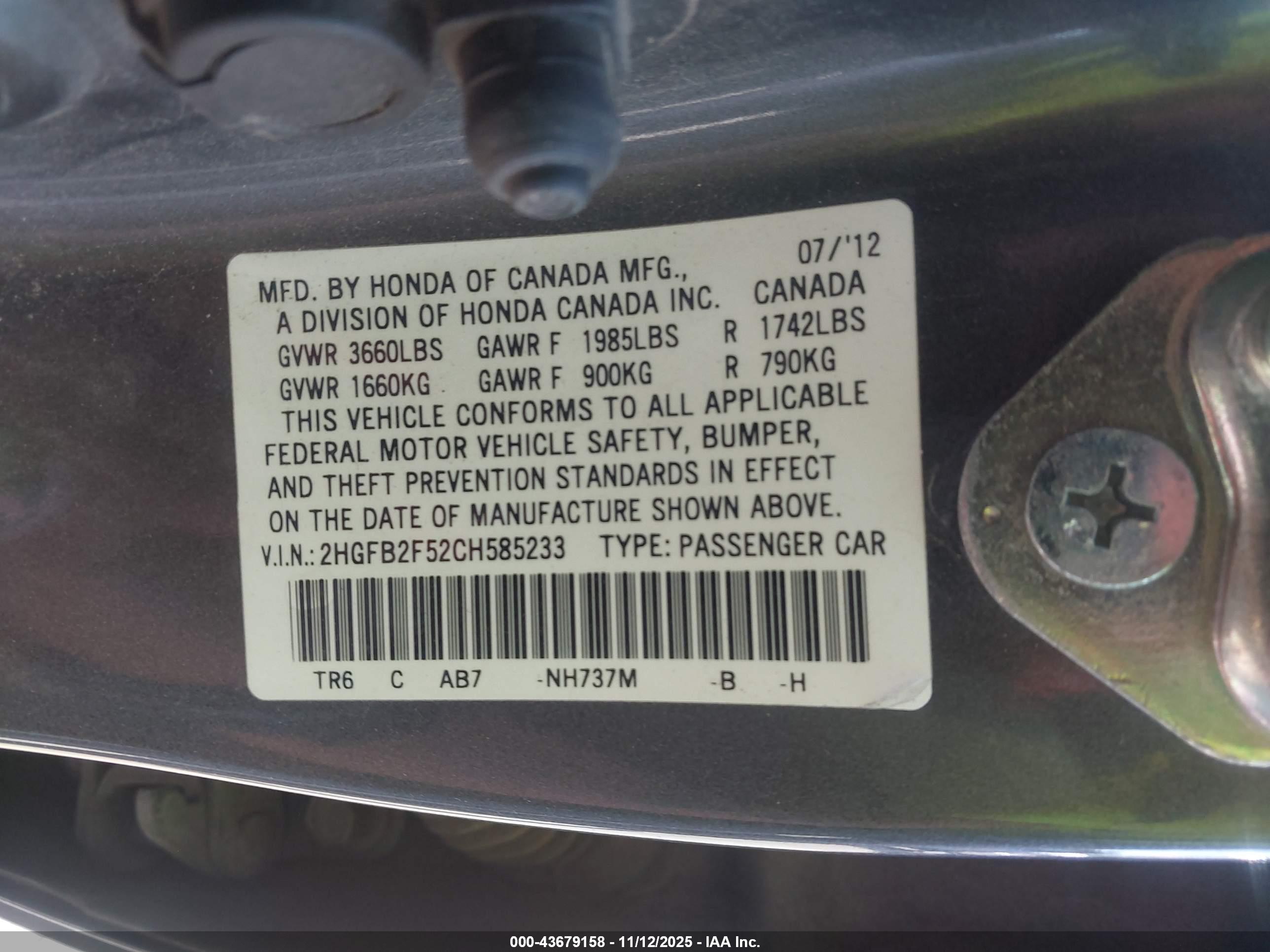 HONDA CIVIC image 9