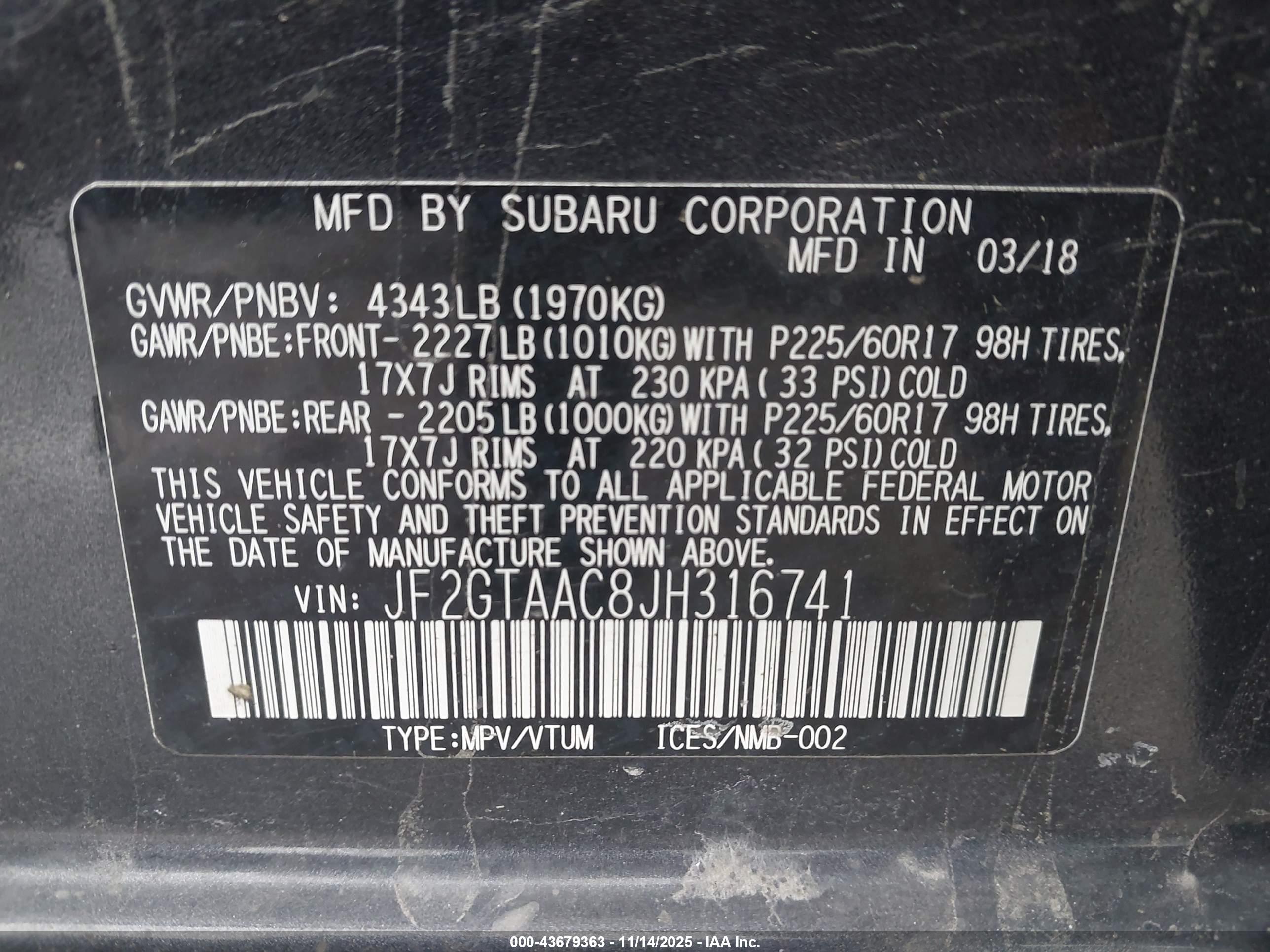 SUBARU CROSSTREK image 9