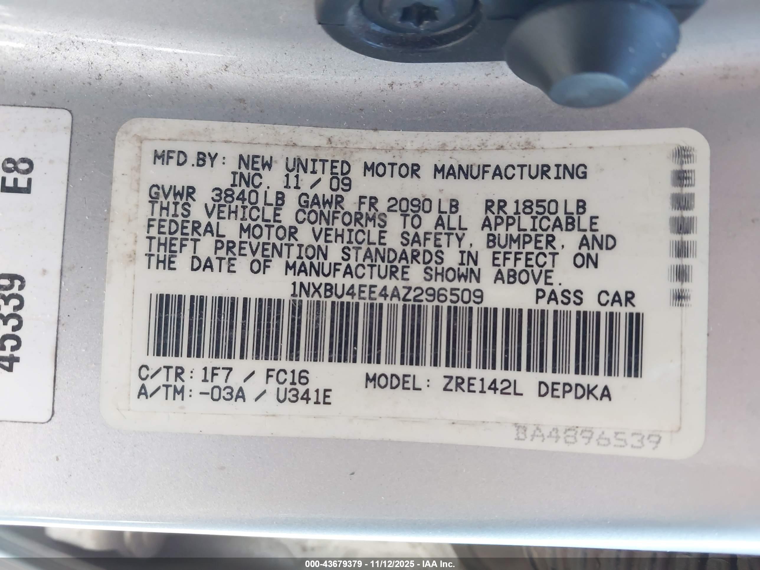 TOYOTA COROLLA image 9