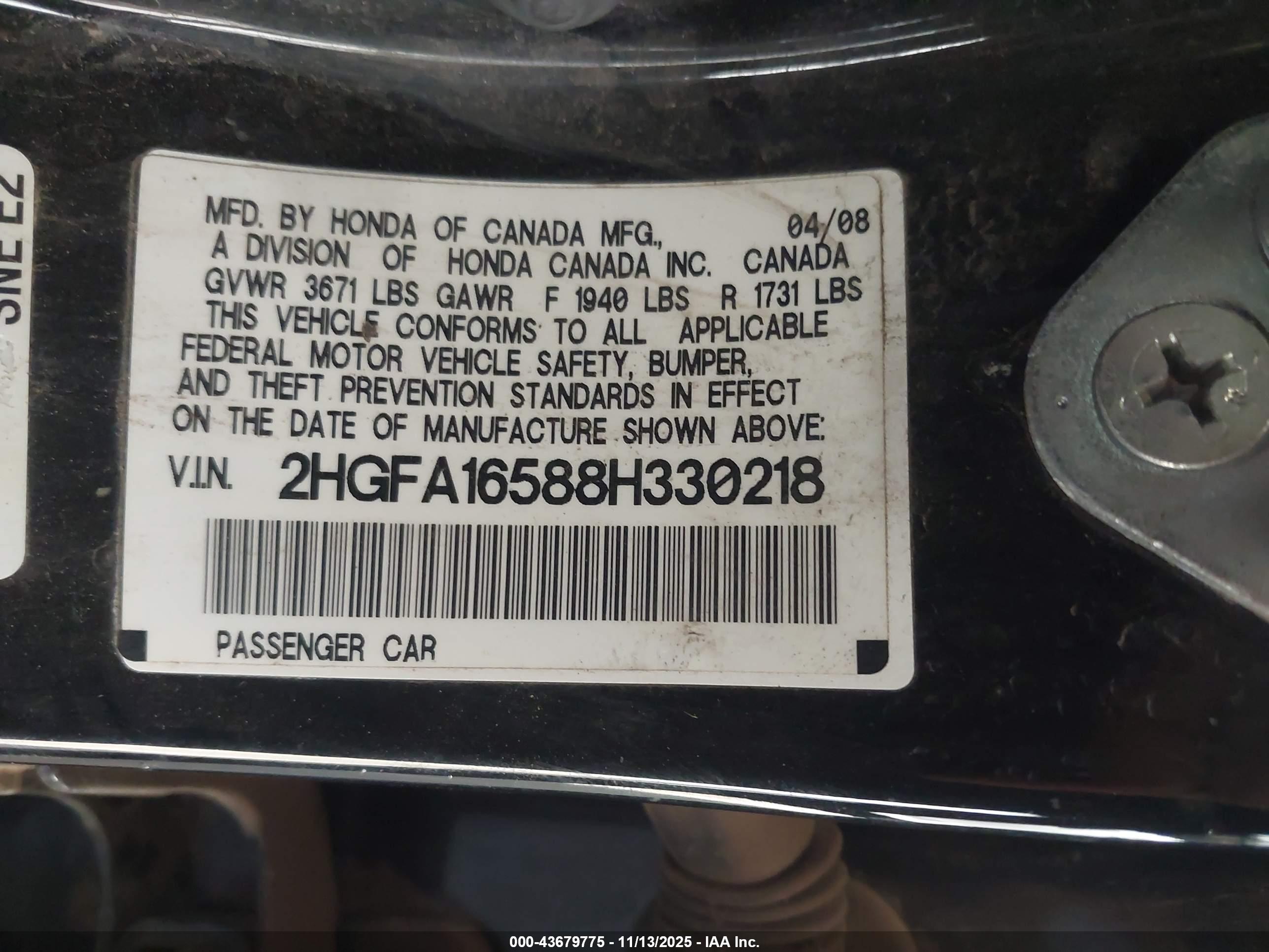 HONDA CIVIC image 9