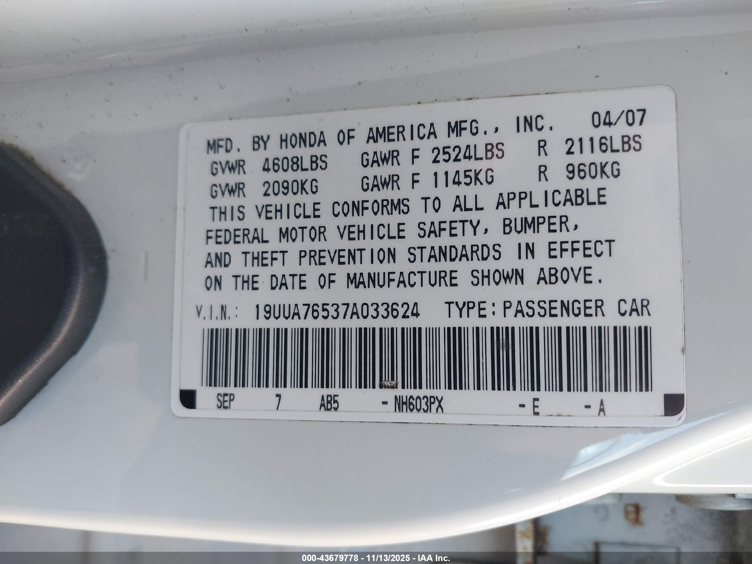 ACURA TL image 9