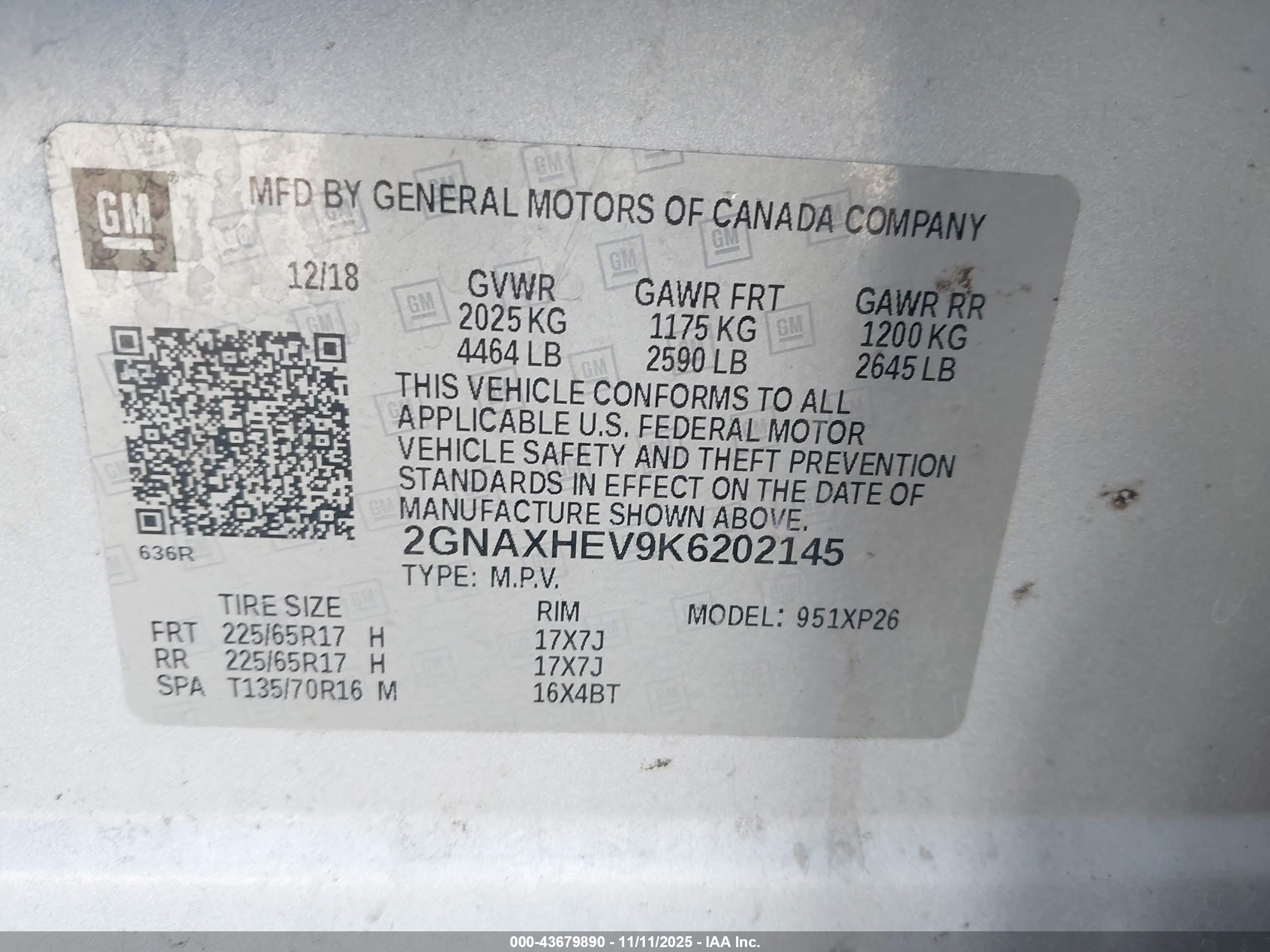 CHEVROLET EQUINOX image 9