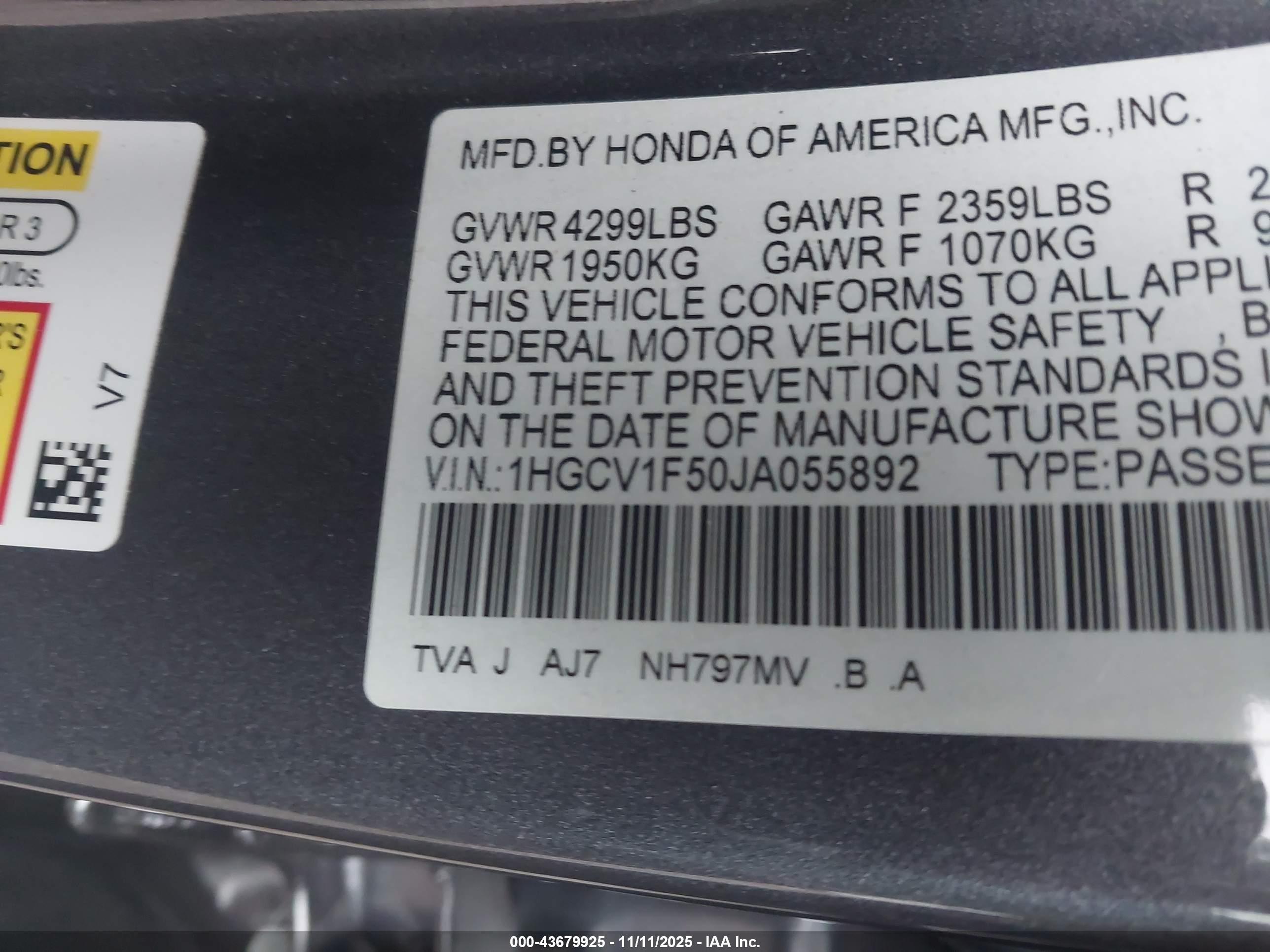 HONDA ACCORD image 9