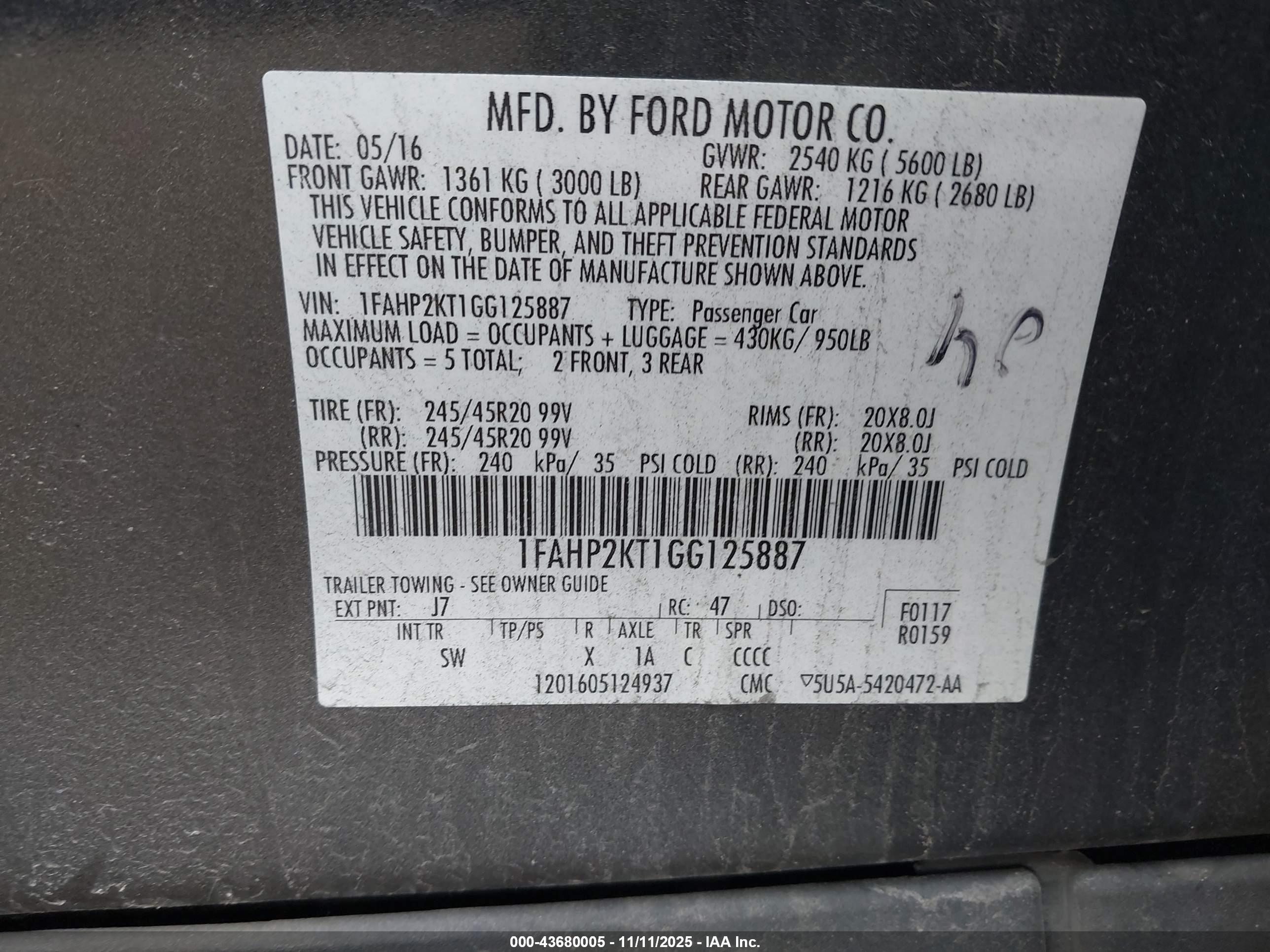 FORD TAURUS image 9