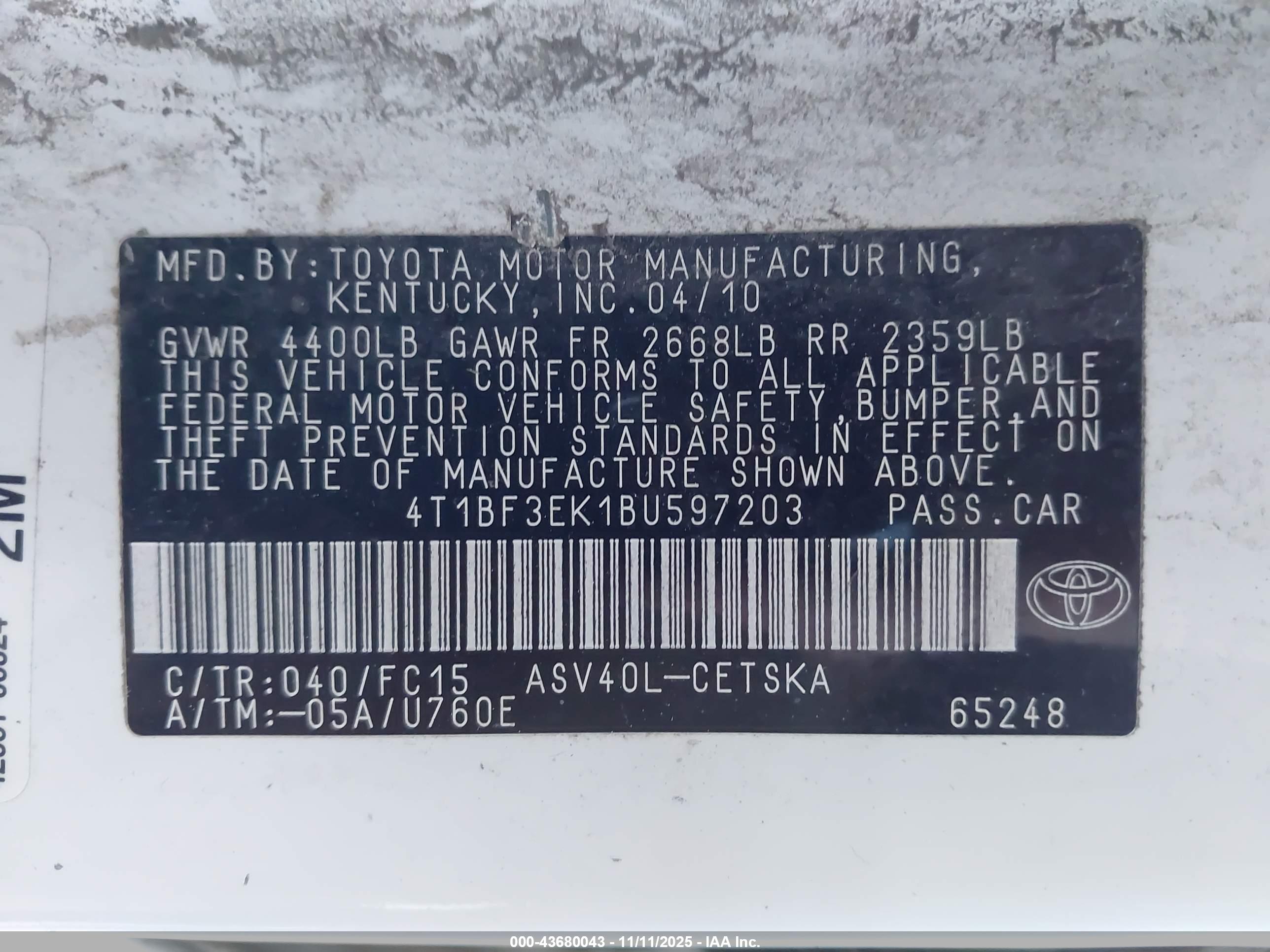 TOYOTA CAMRY image 9