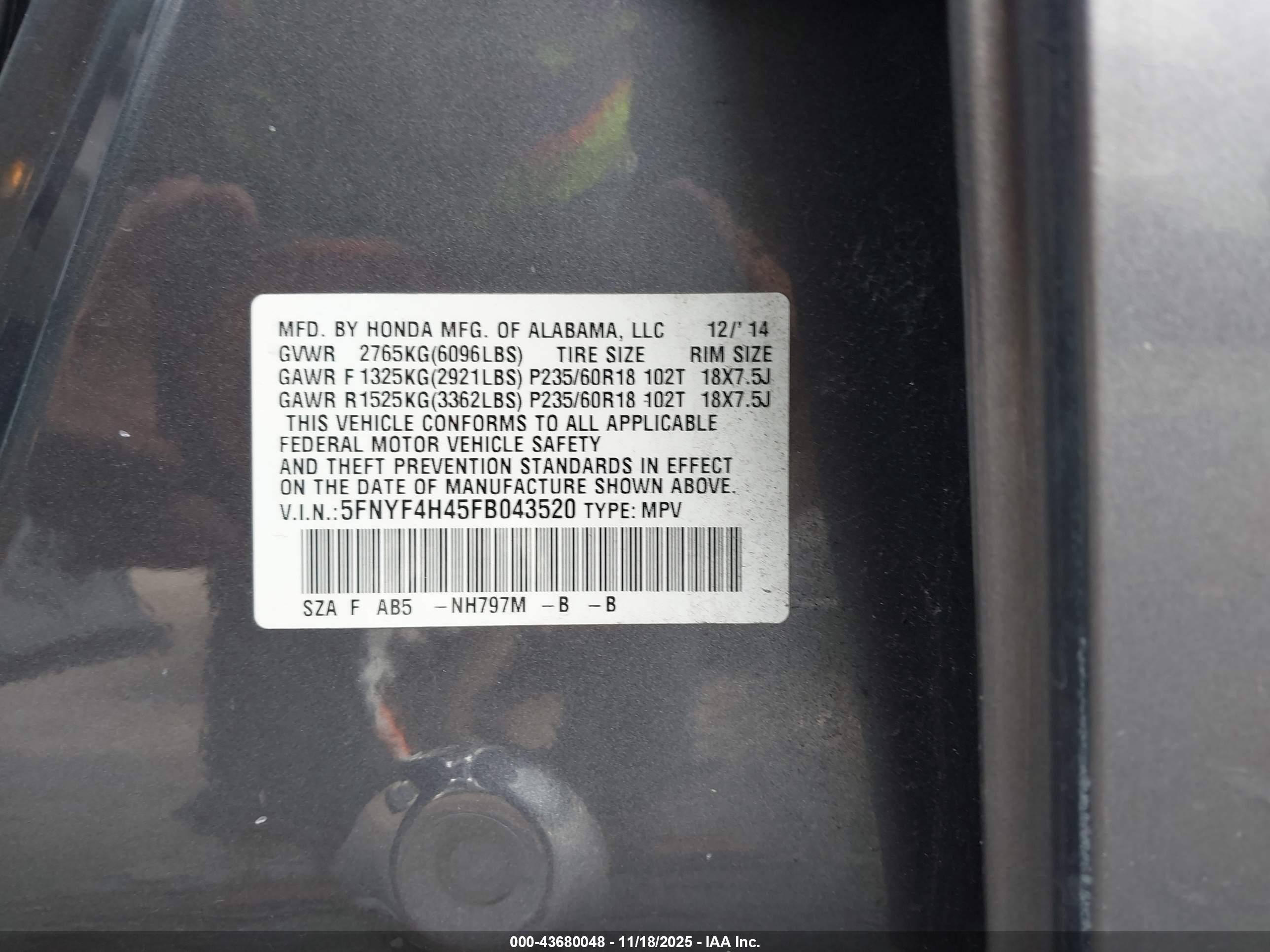 HONDA PILOT image 9