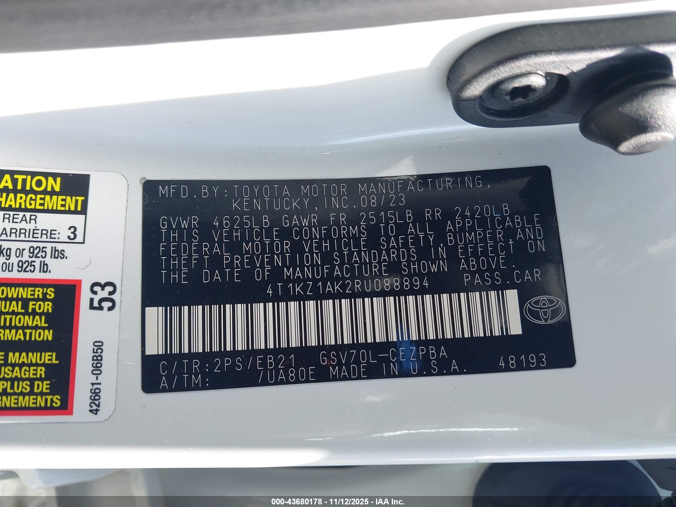 TOYOTA CAMRY image 9
