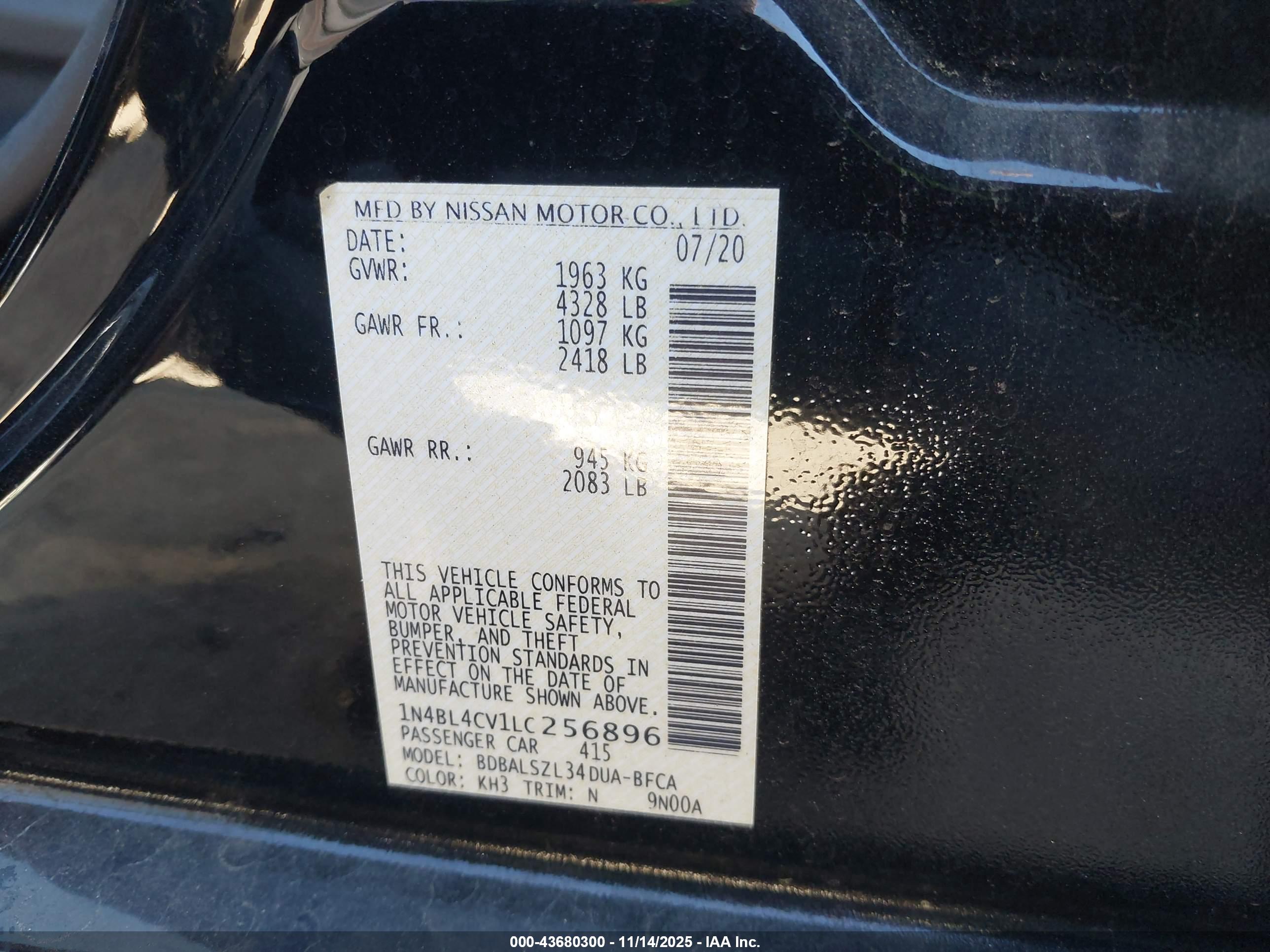 NISSAN ALTIMA image 9