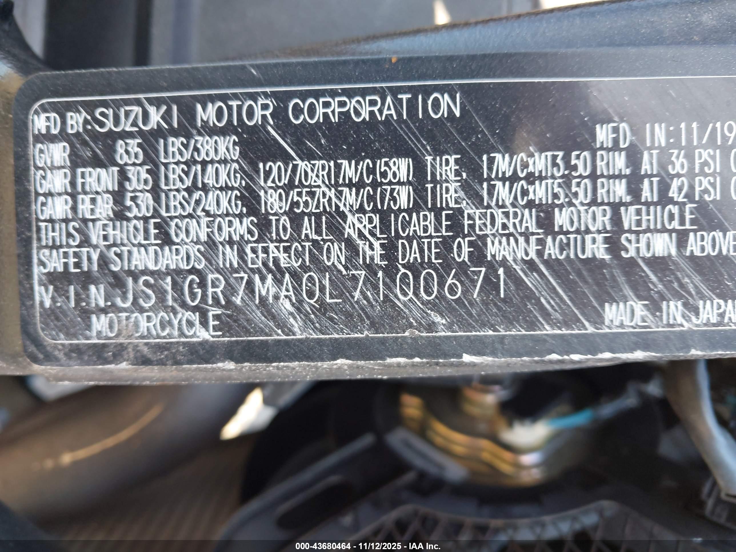 SUZUKI GSX-R750 image 10