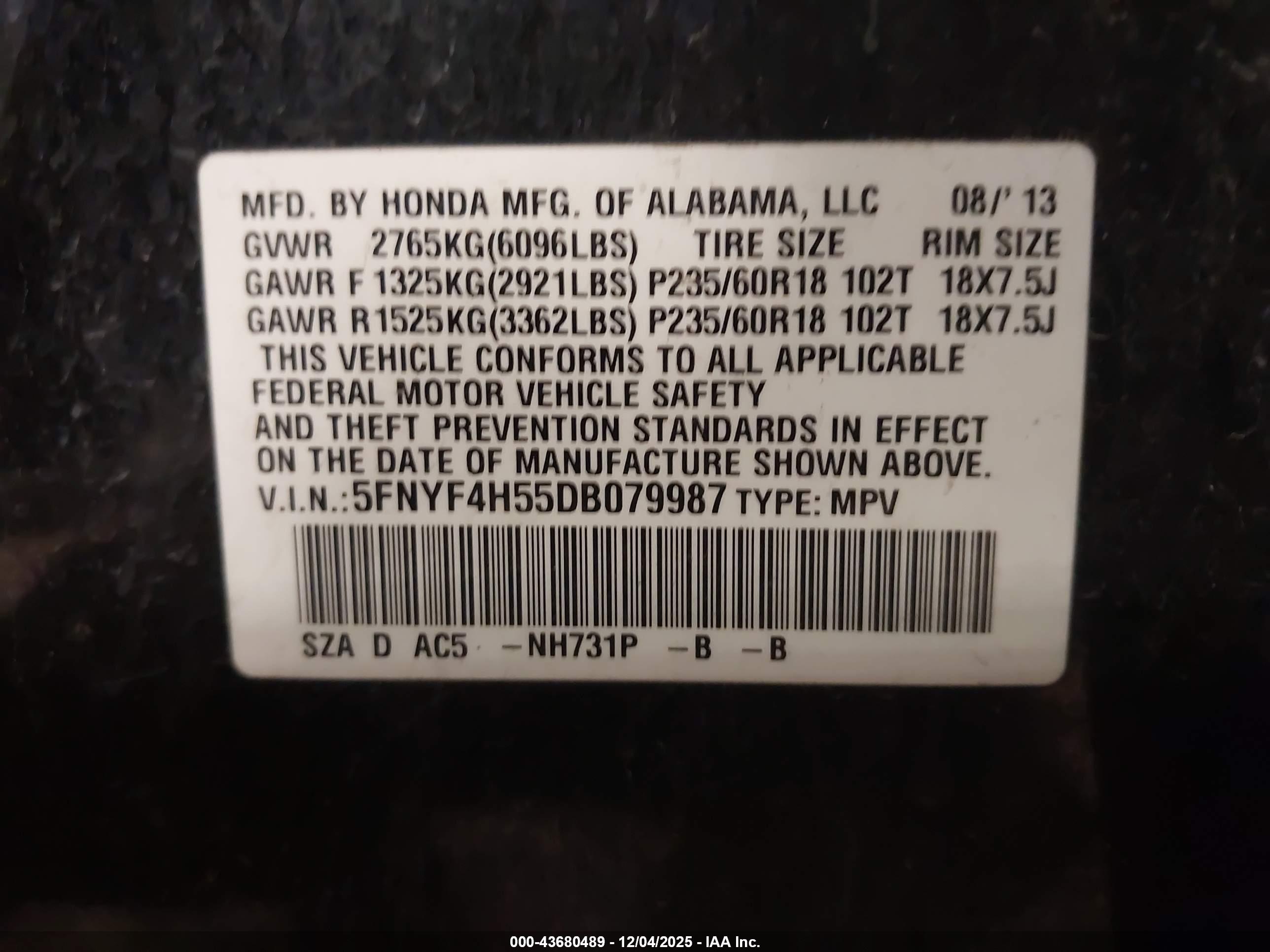 HONDA PILOT image 9