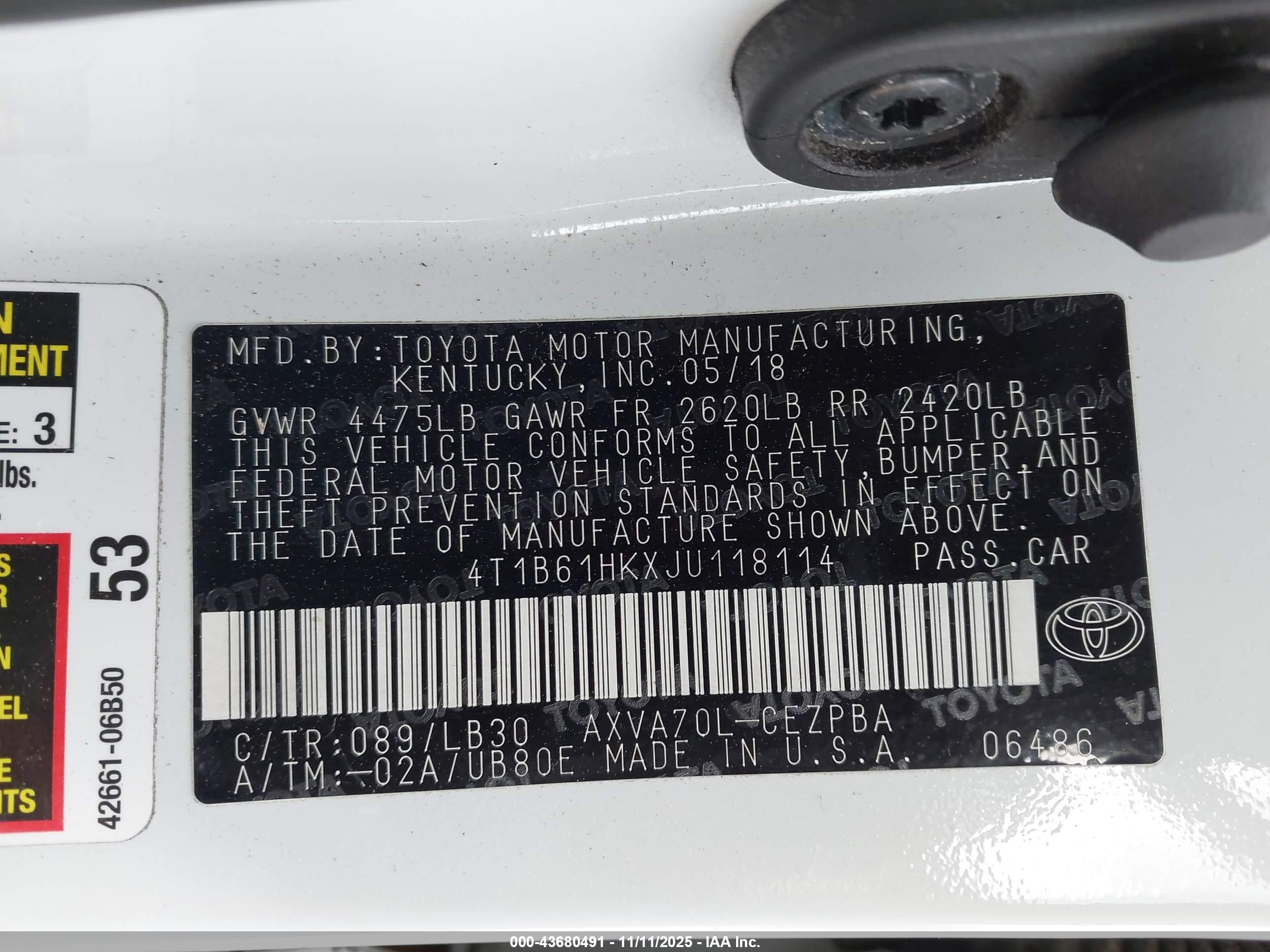 TOYOTA CAMRY image 9