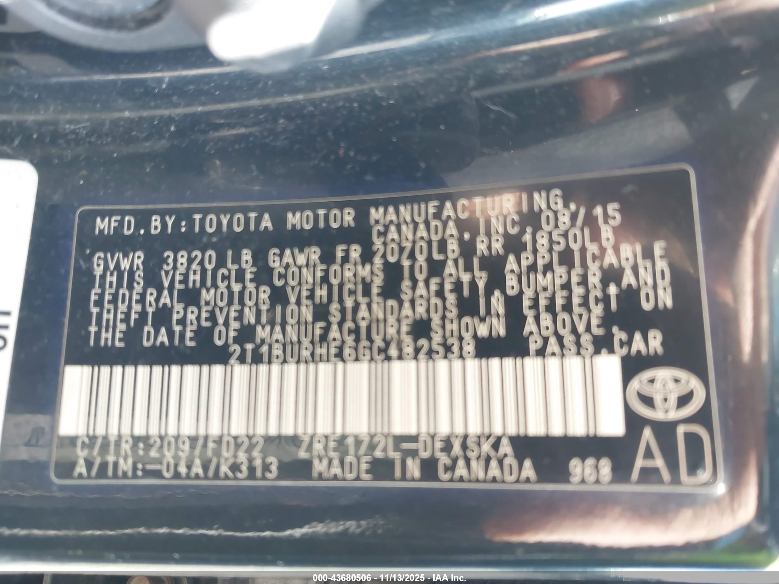 TOYOTA COROLLA image 9