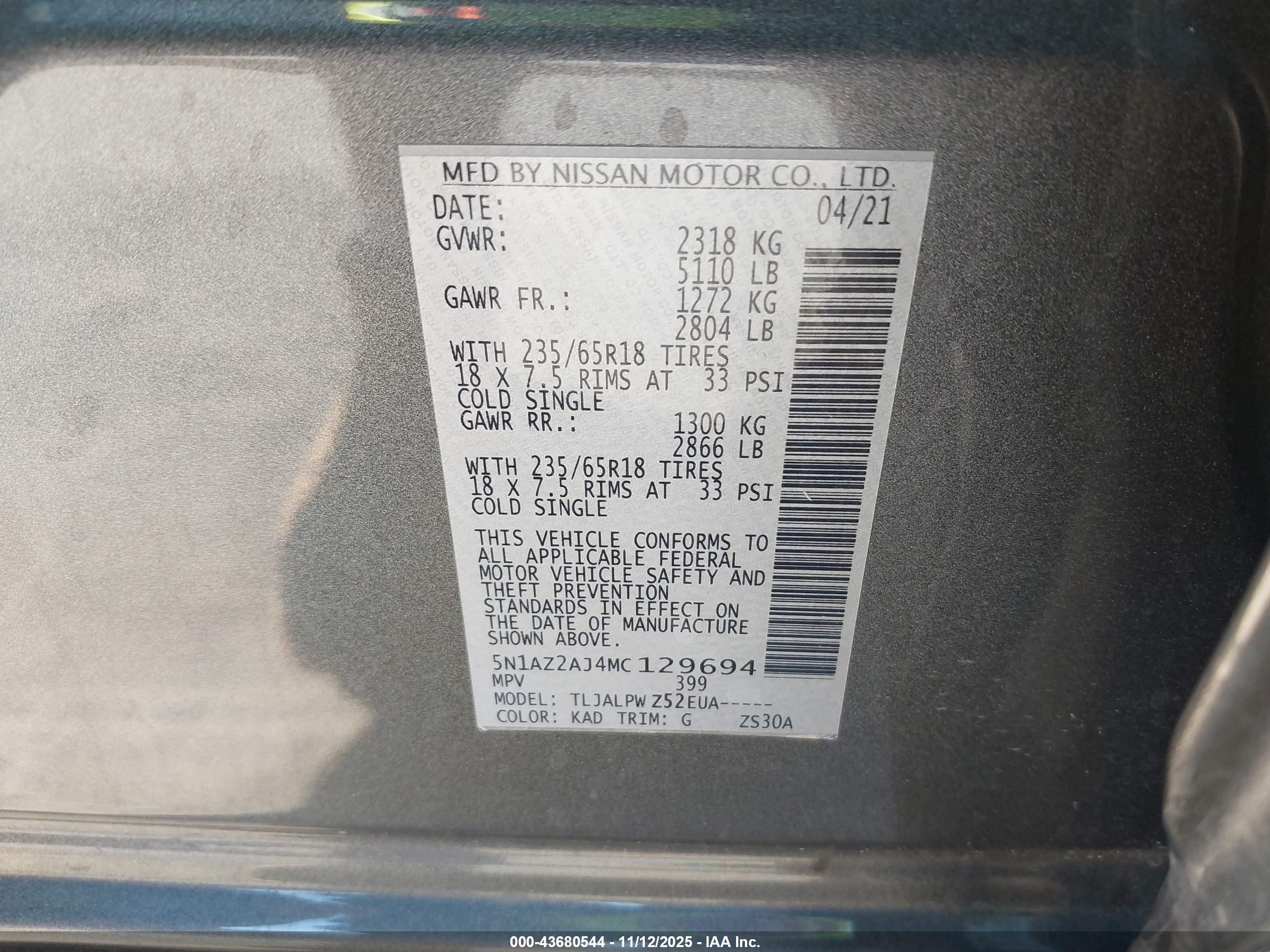 NISSAN MURANO image 9