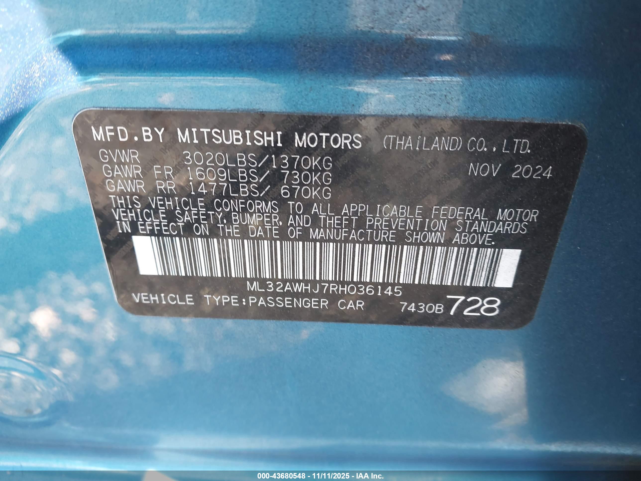 MITSUBISHI MIRAGE image 9