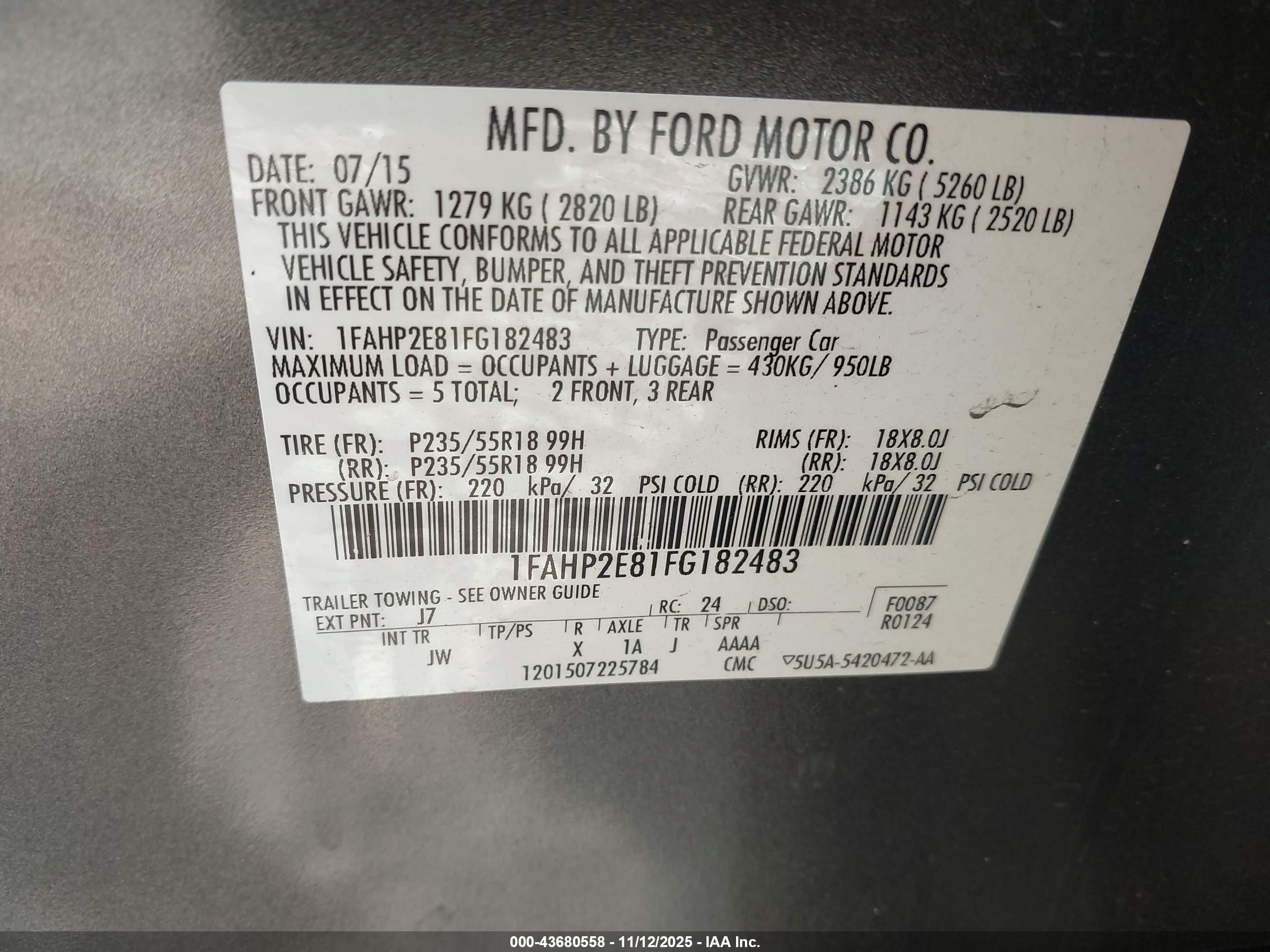 FORD TAURUS image 9