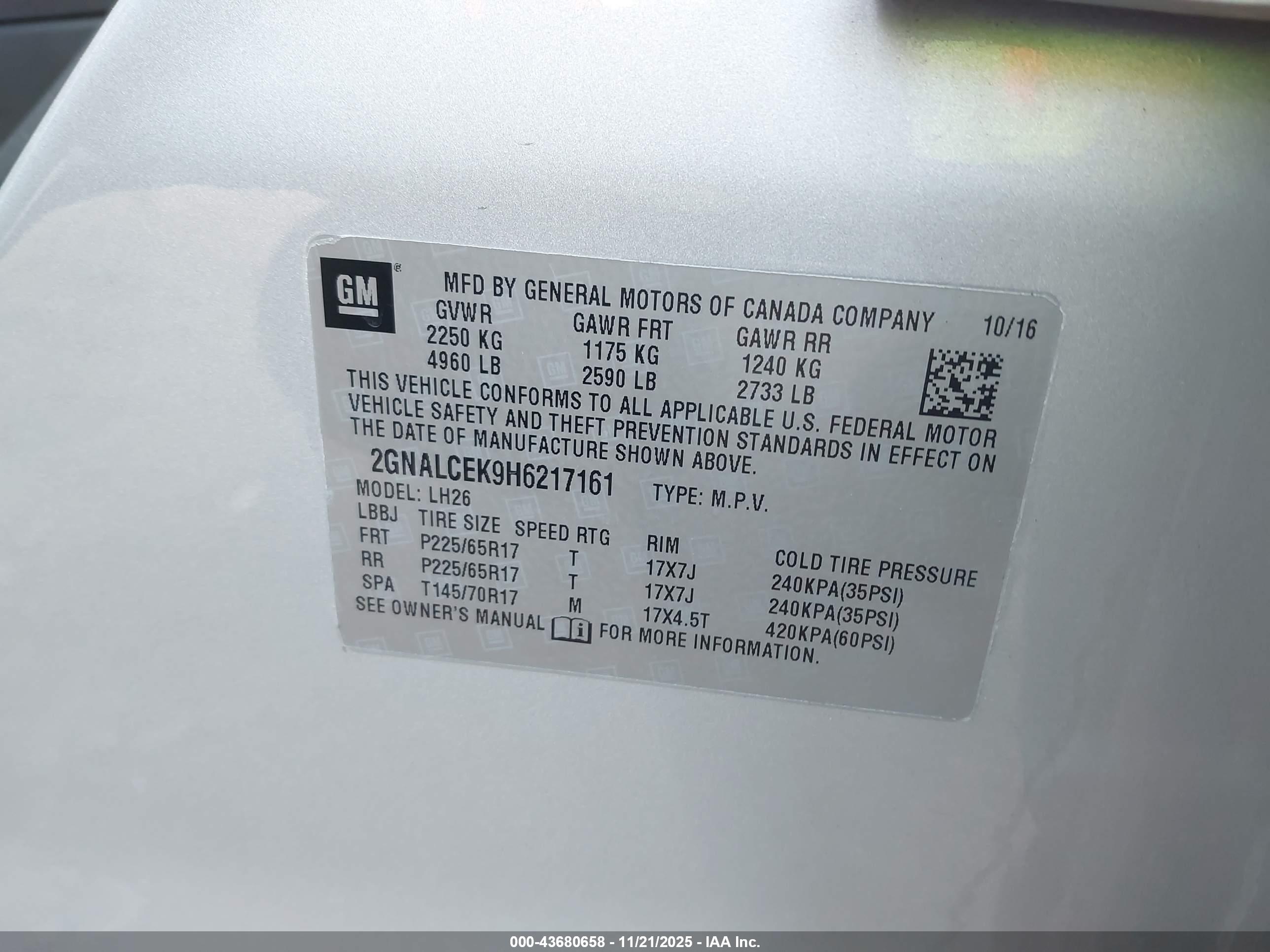CHEVROLET EQUINOX image 9
