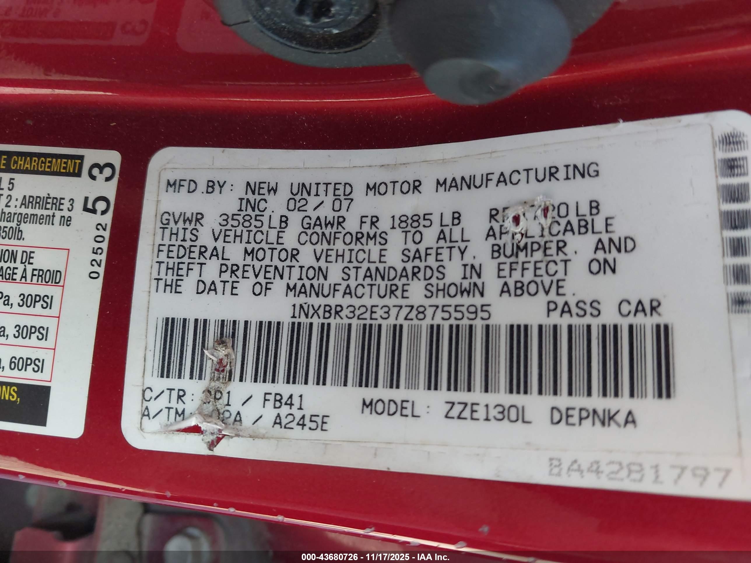 TOYOTA COROLLA image 9