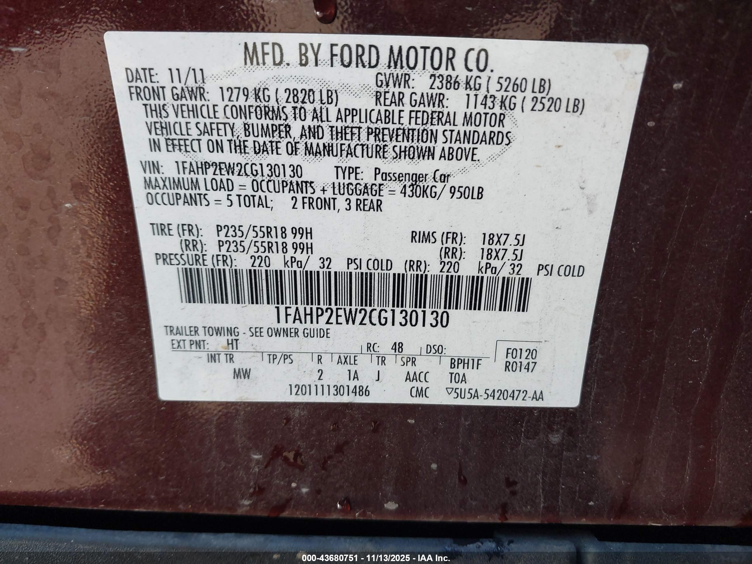FORD TAURUS image 9