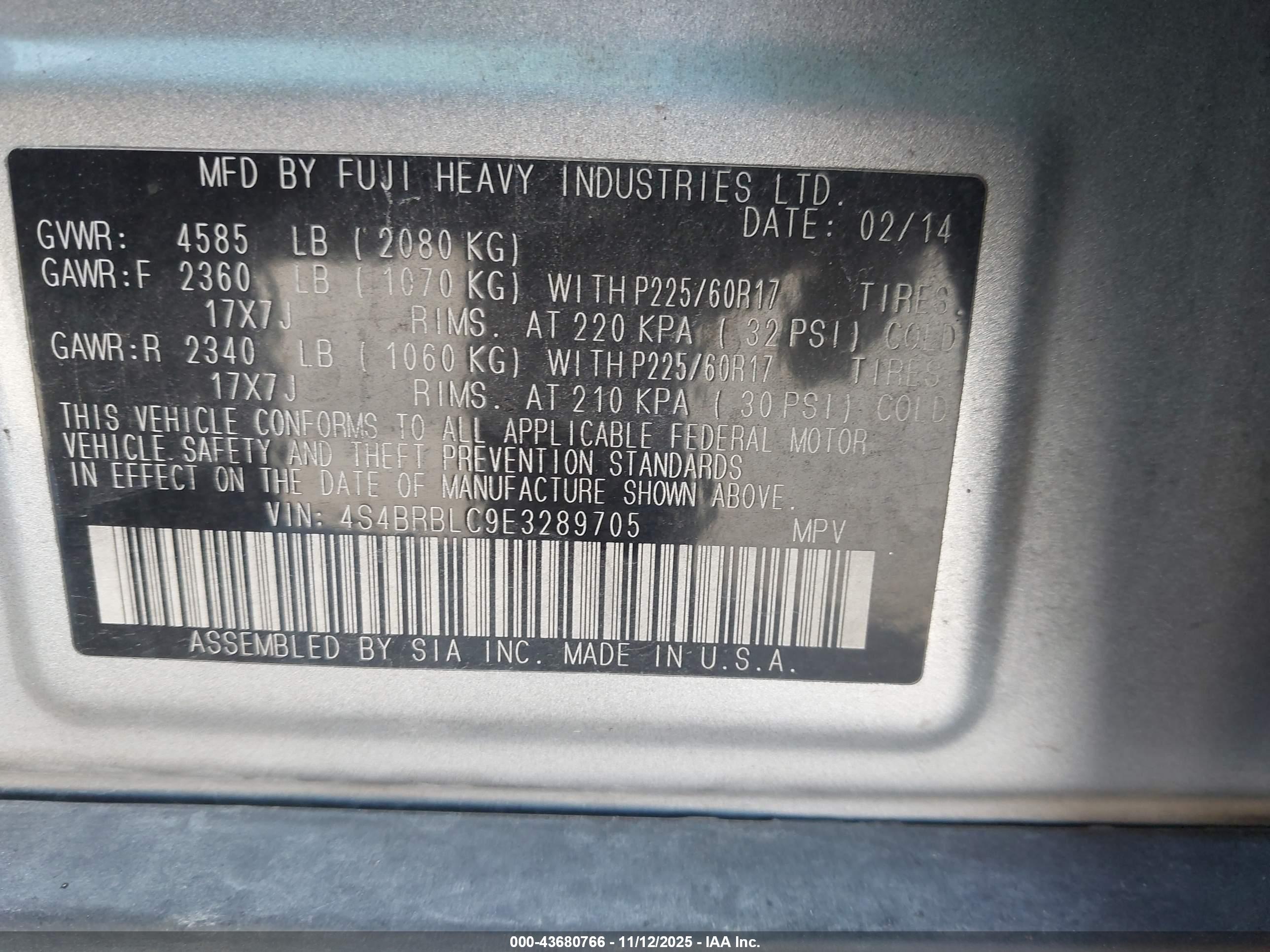 SUBARU OUTBACK image 9
