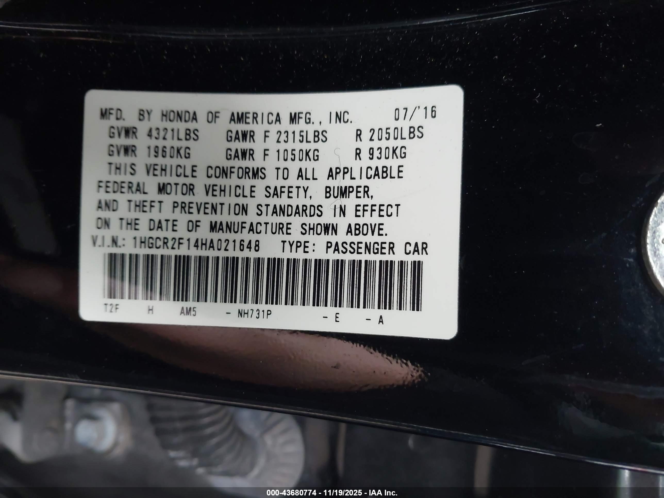 HONDA ACCORD image 9