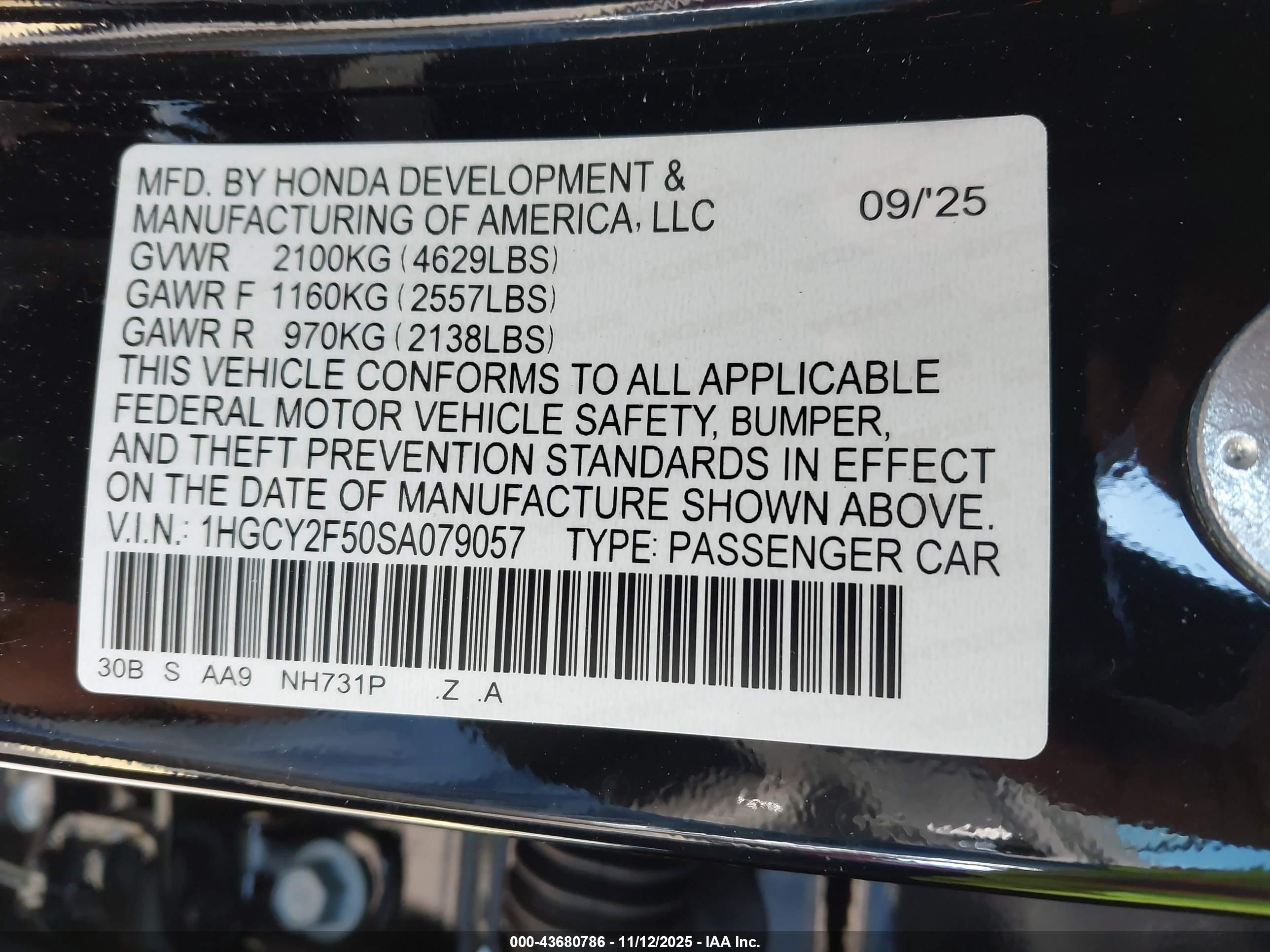 HONDA ACCORD image 9
