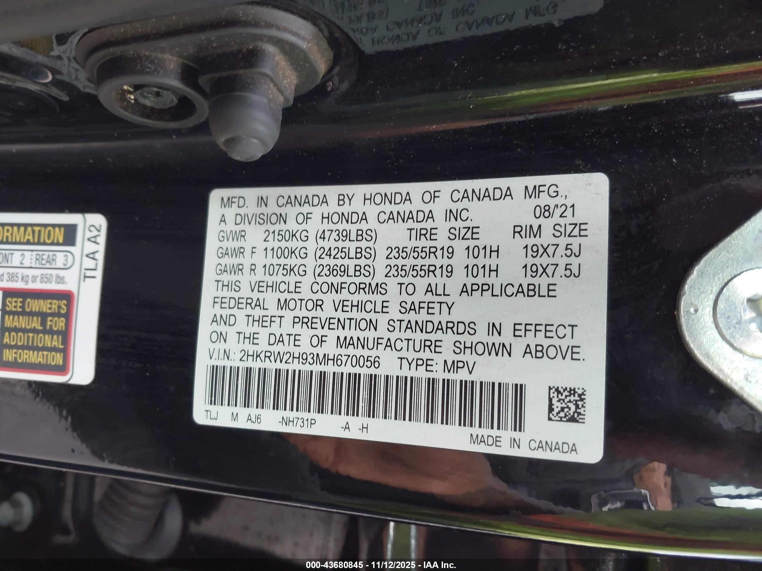 HONDA CR-V image 9