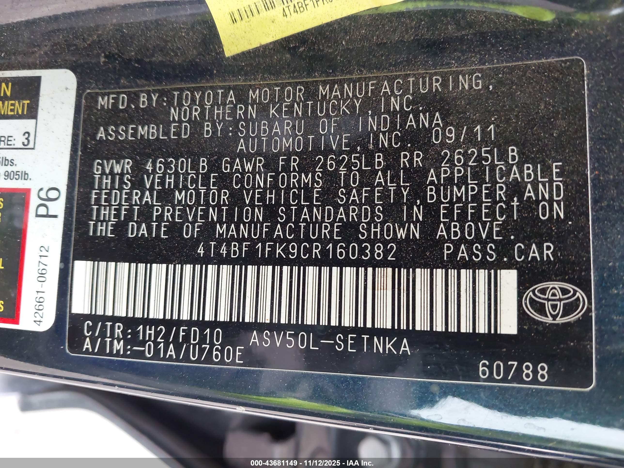 TOYOTA CAMRY image 9