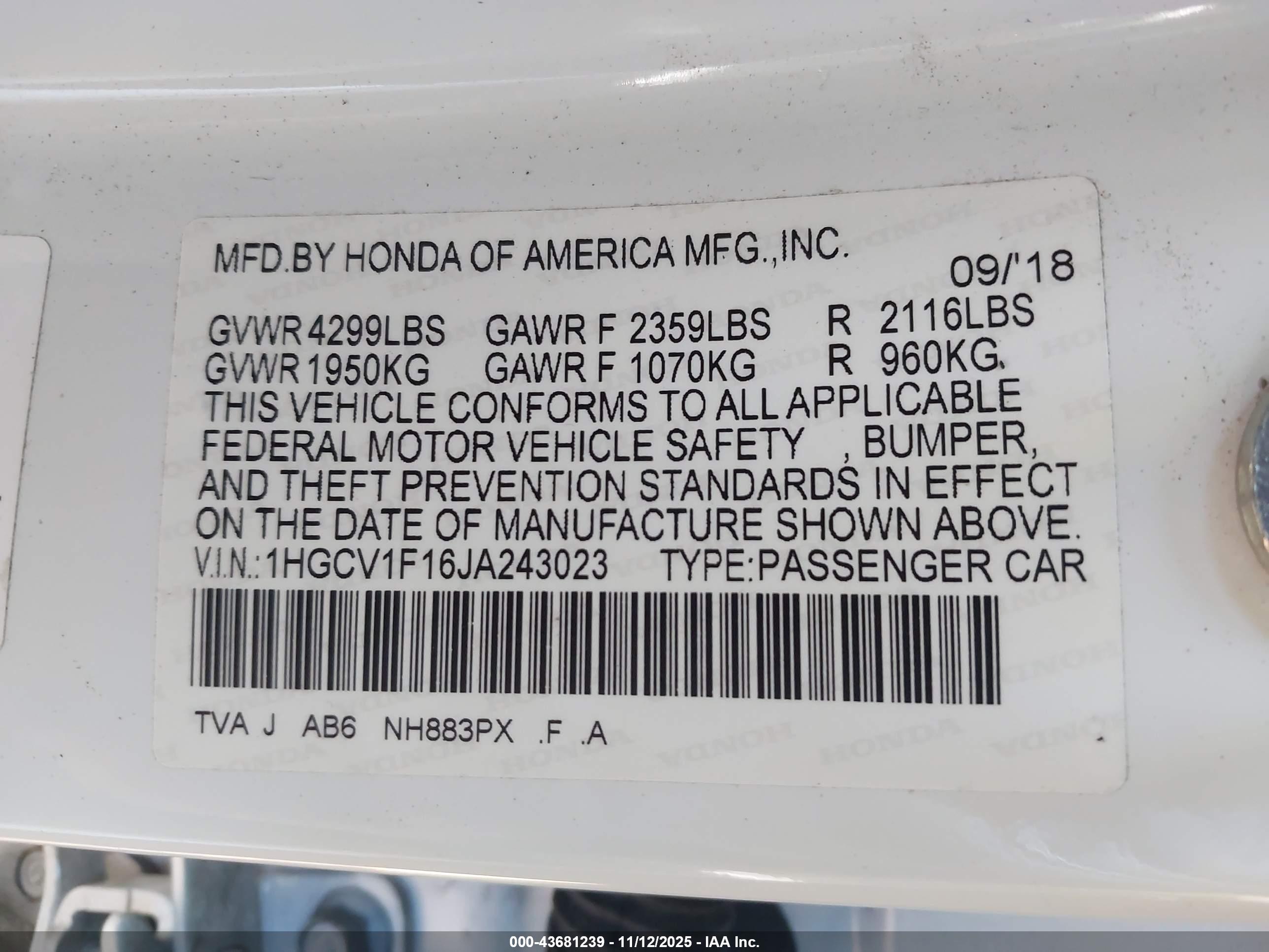 HONDA ACCORD image 9