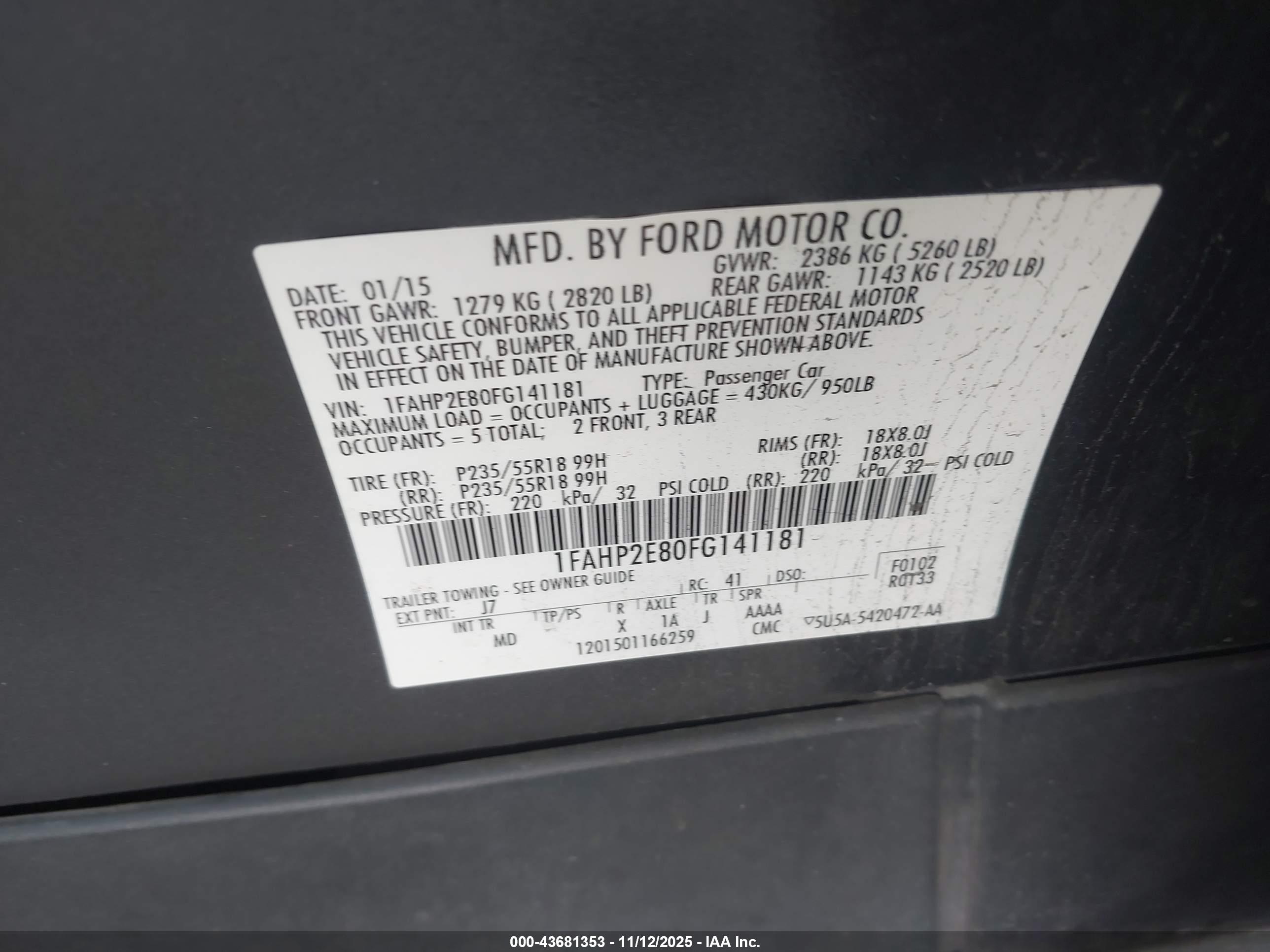 FORD TAURUS image 9