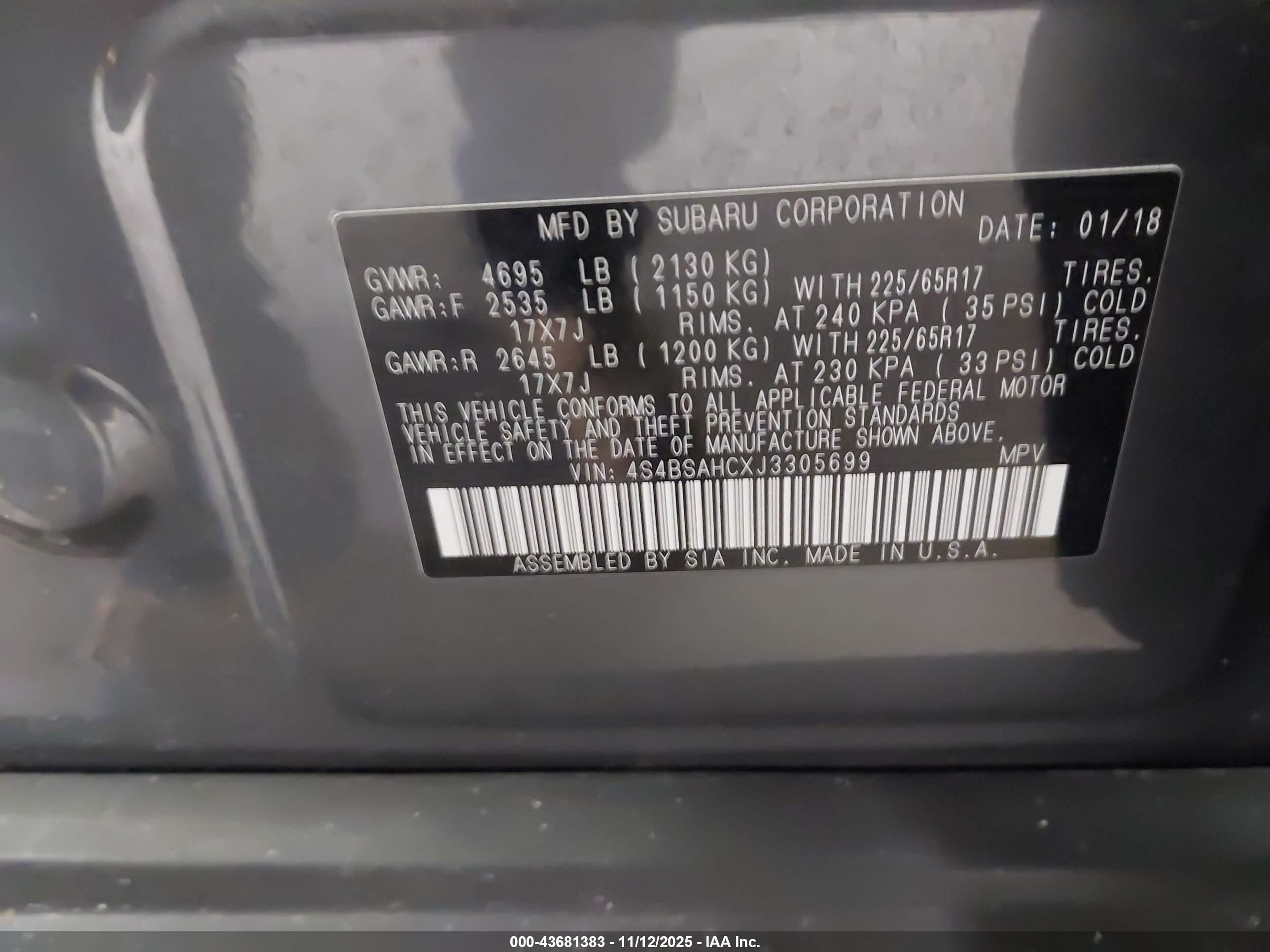 SUBARU OUTBACK image 9