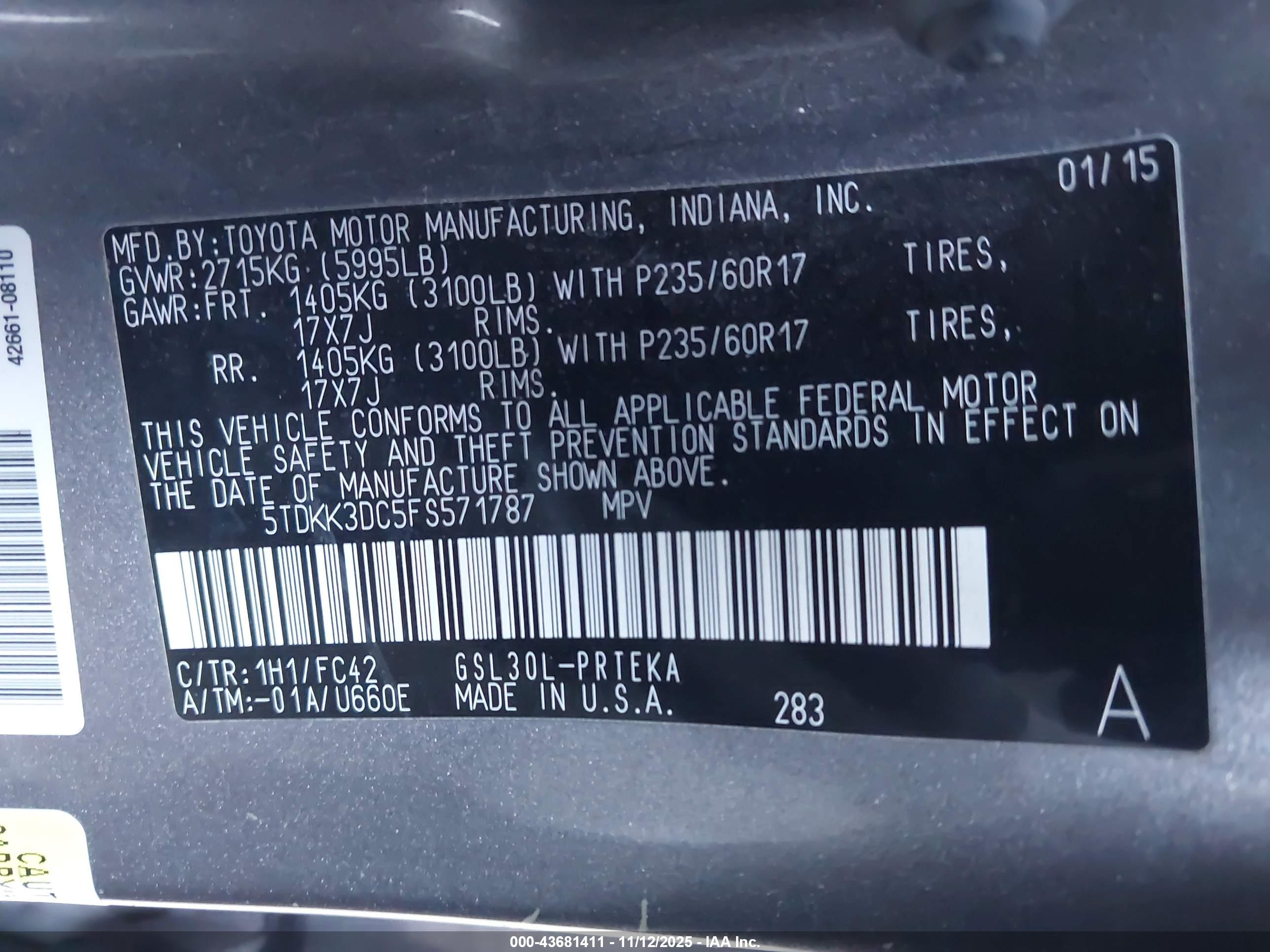 TOYOTA SIENNA image 9