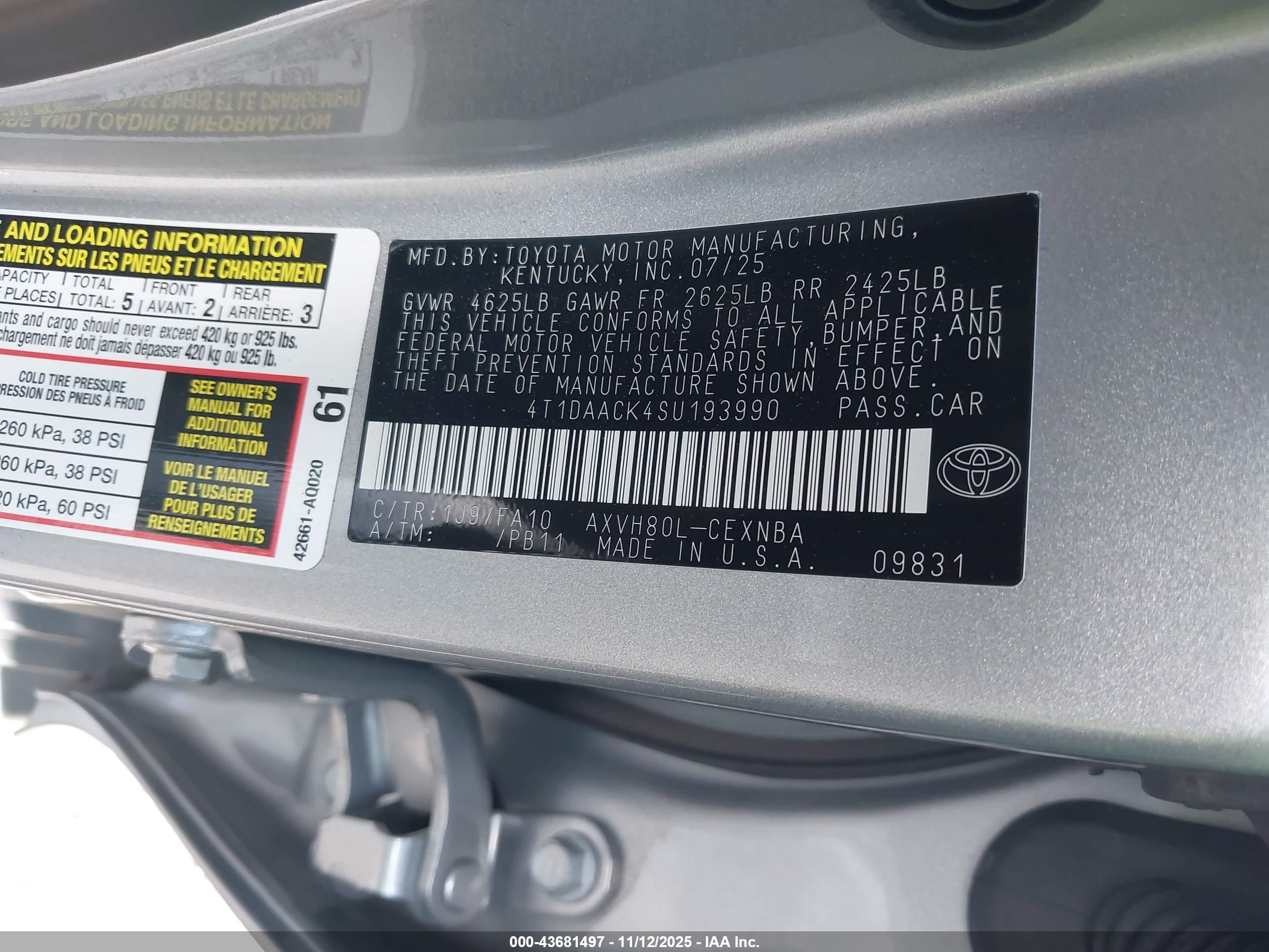 TOYOTA CAMRY image 9