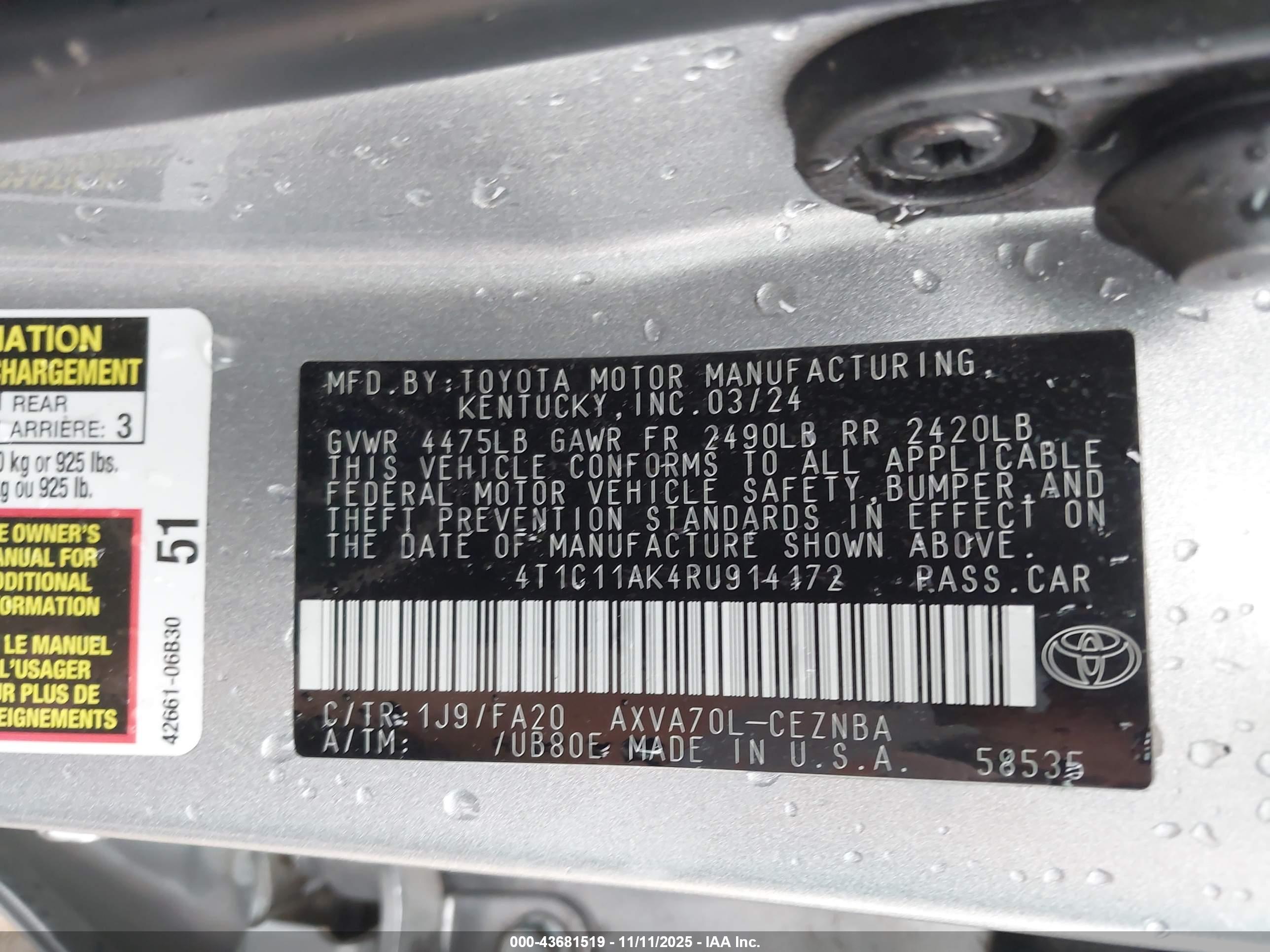 TOYOTA CAMRY image 9