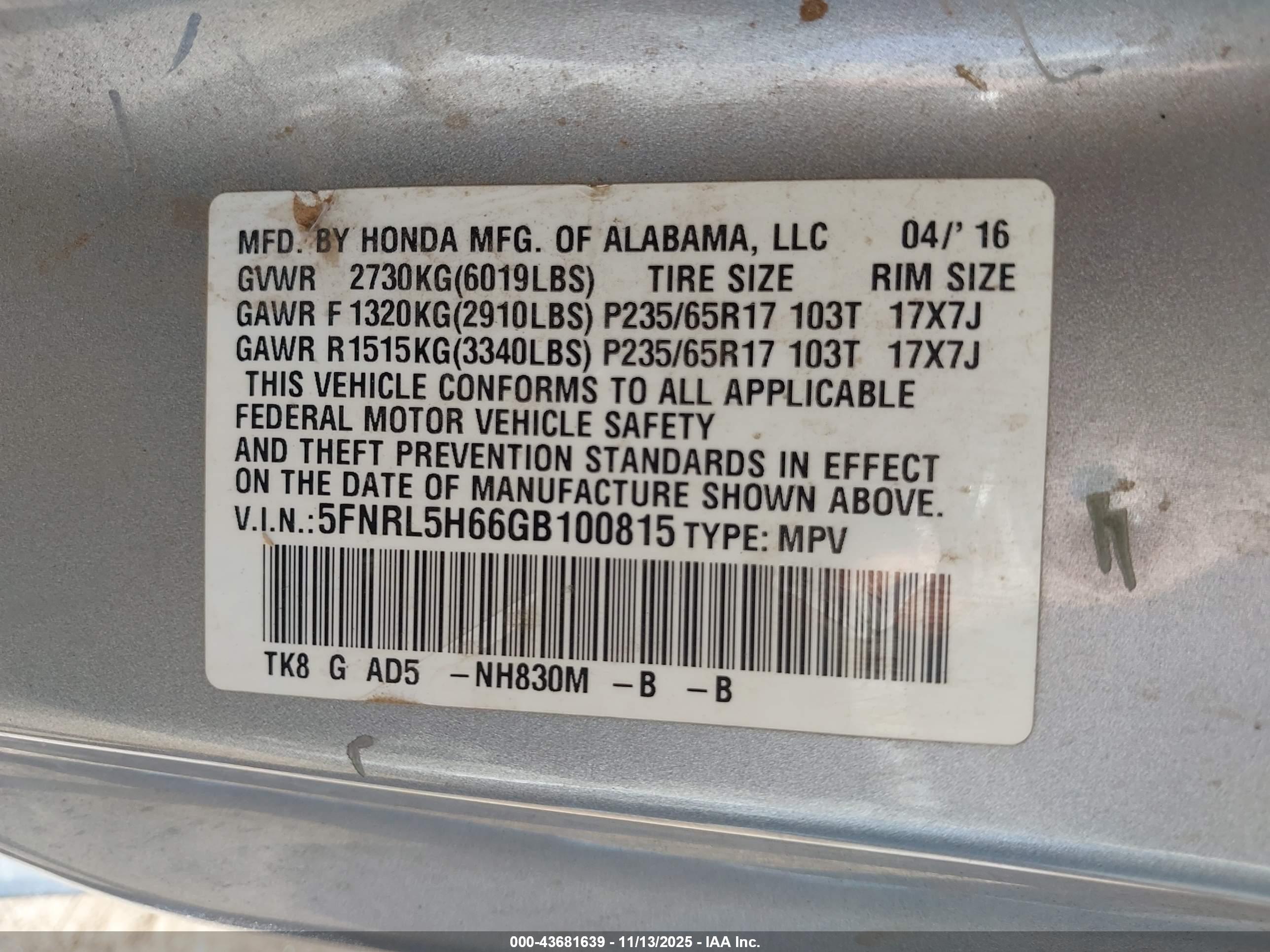 HONDA ODYSSEY image 9