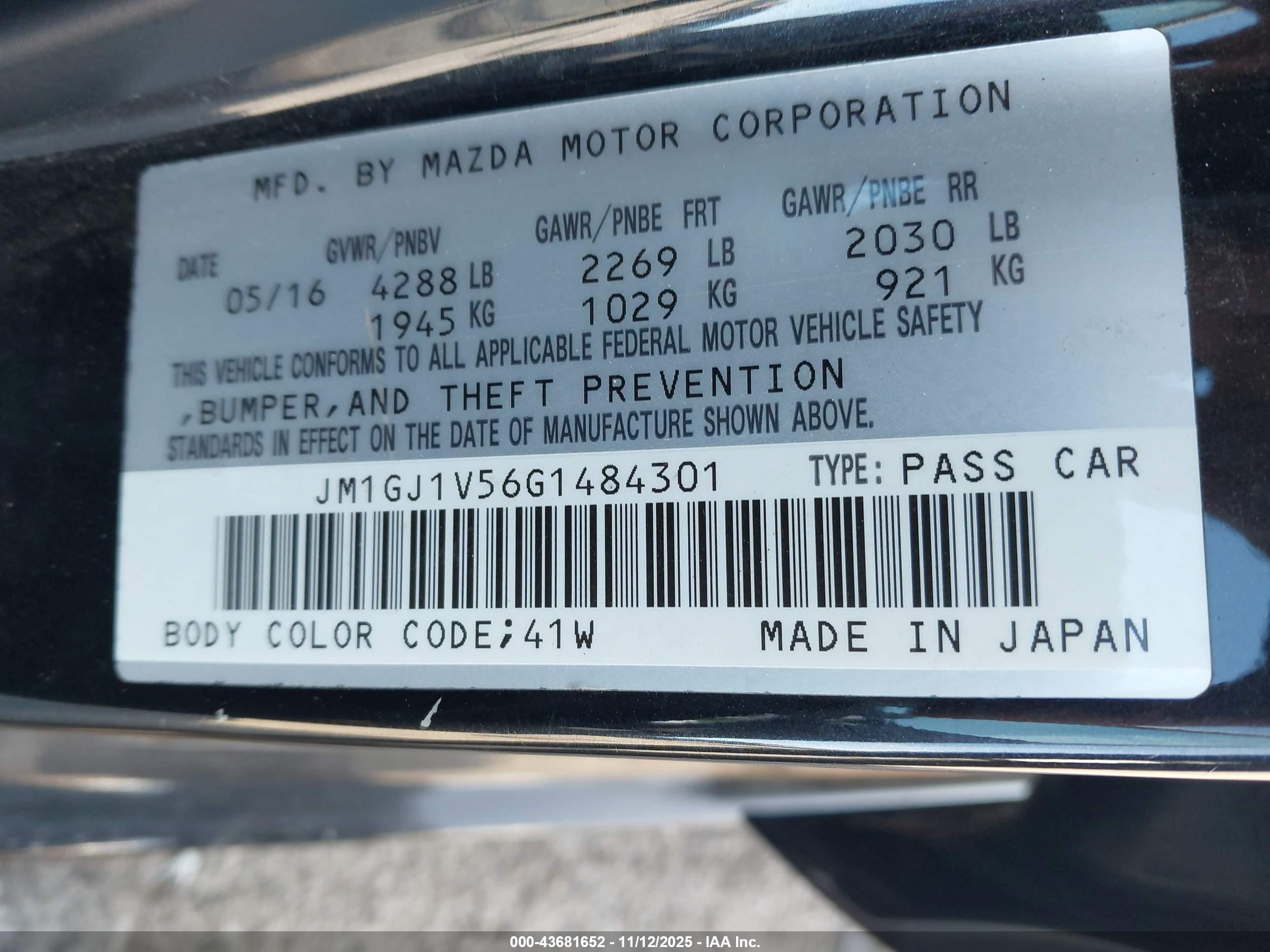 MAZDA MAZDA6 image 9