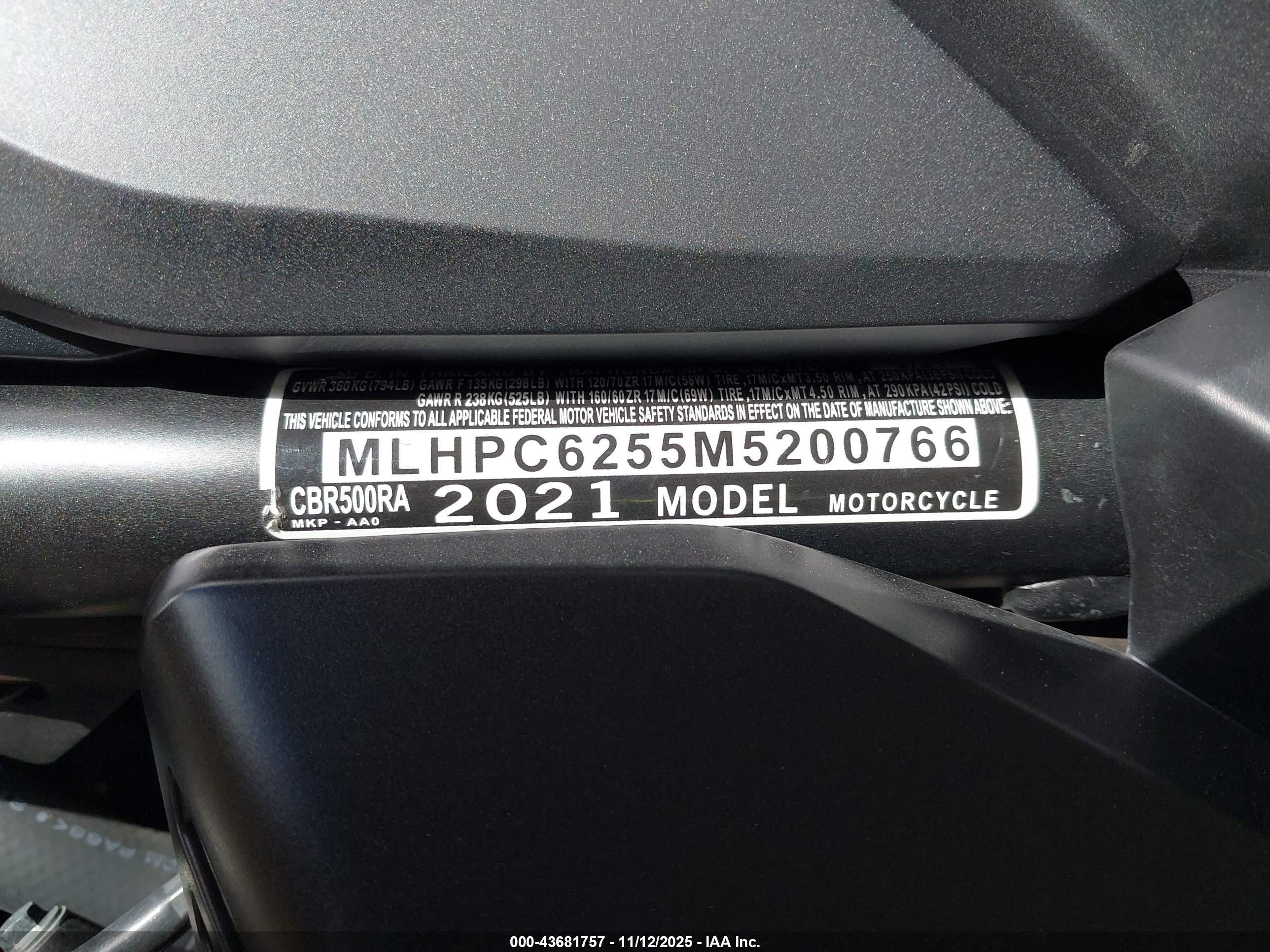 HONDA CBR500 image 10