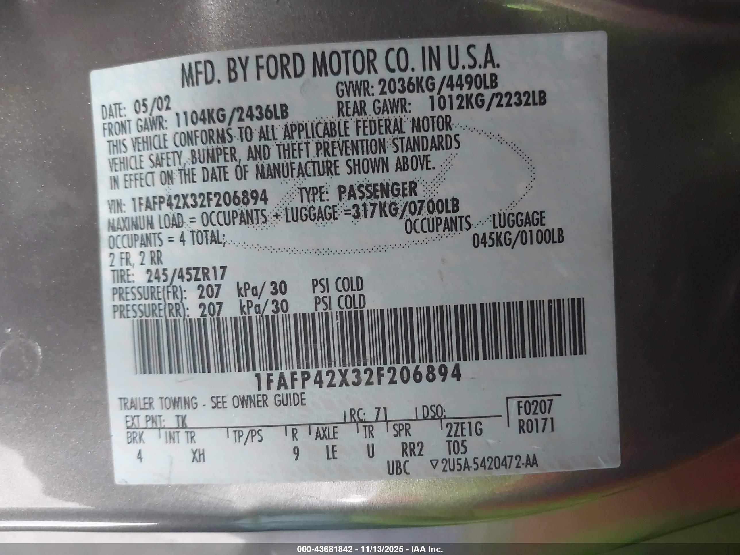 FORD MUSTANG image 9