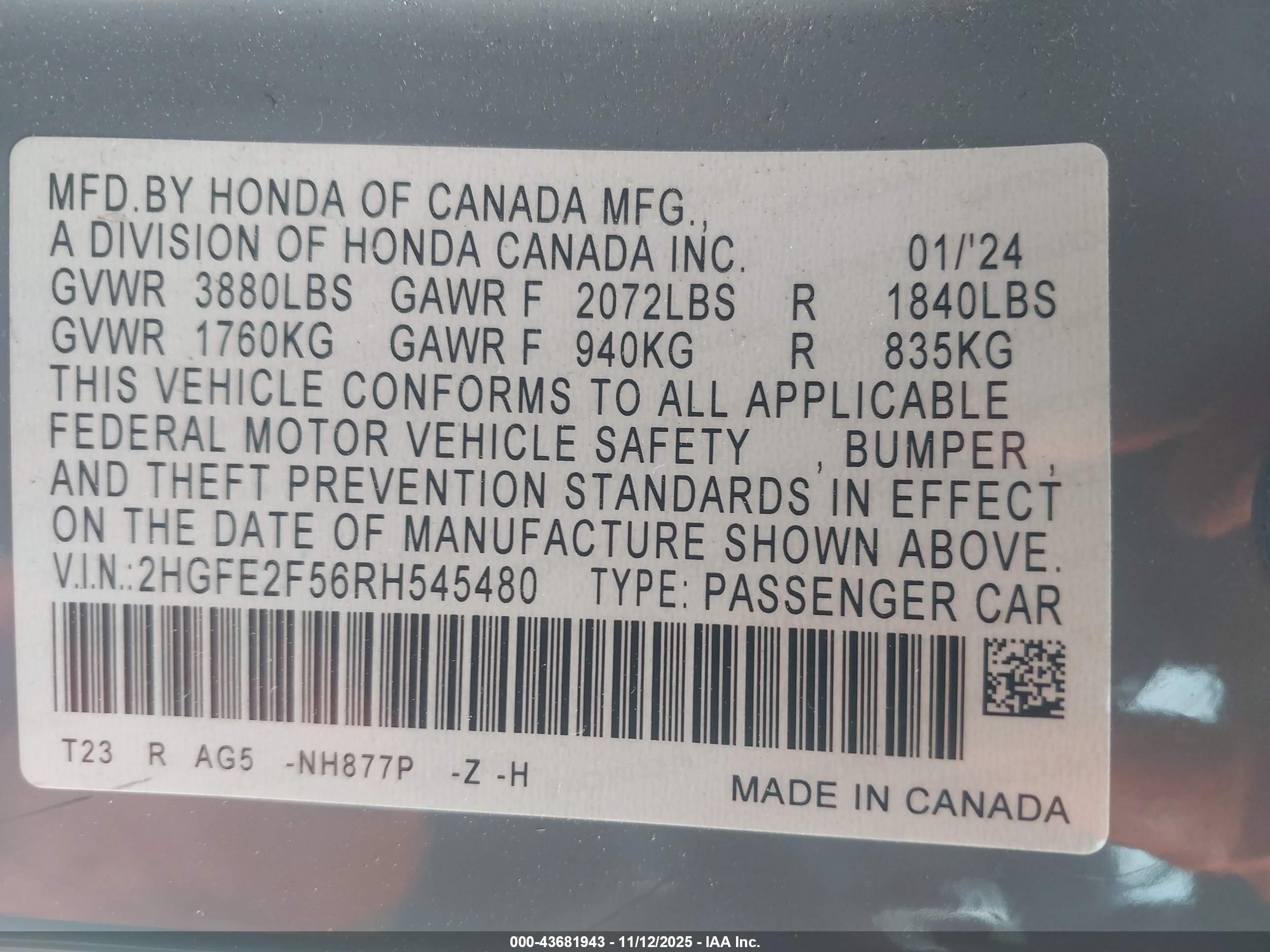 HONDA CIVIC image 9