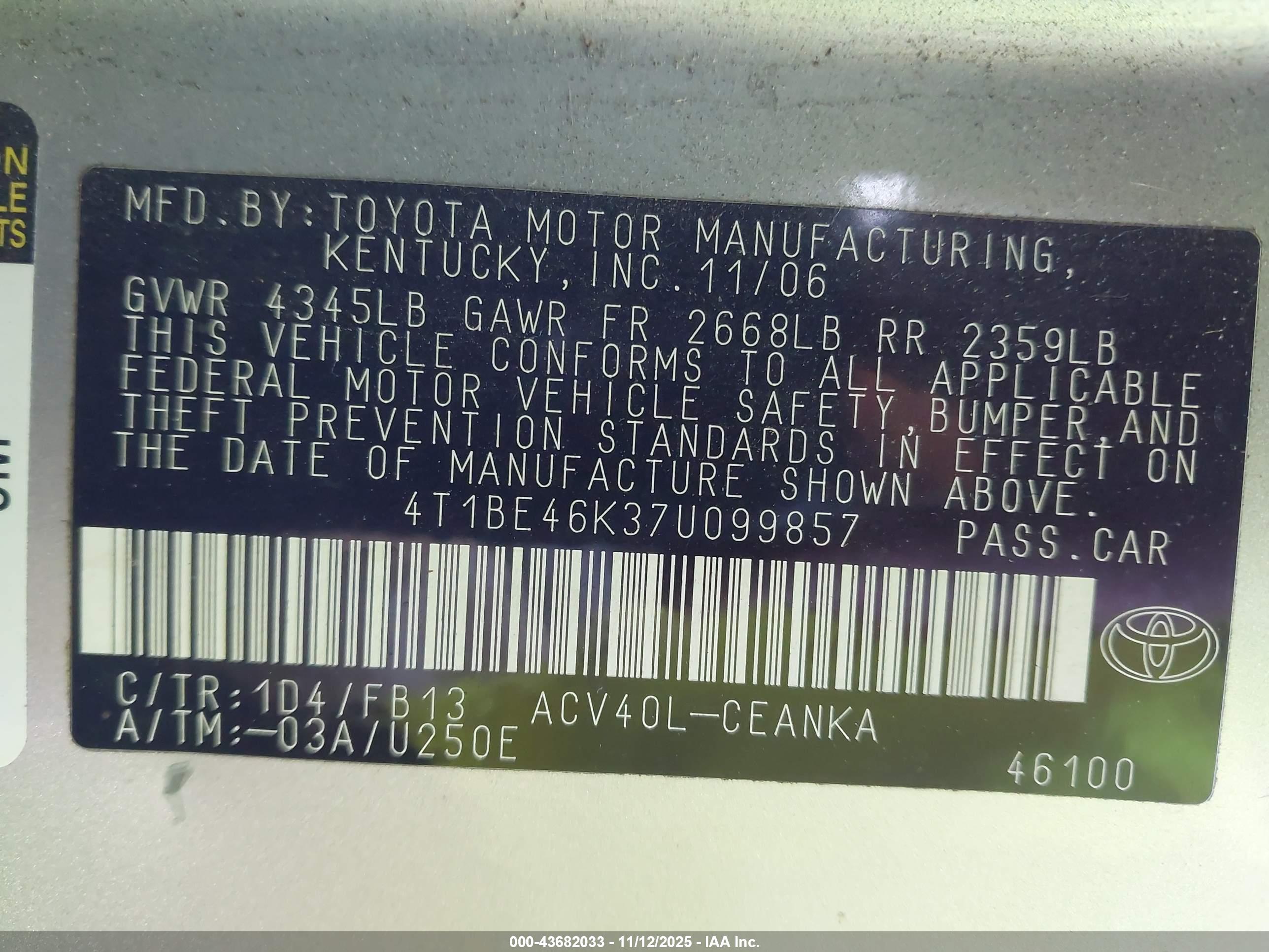 TOYOTA CAMRY image 9