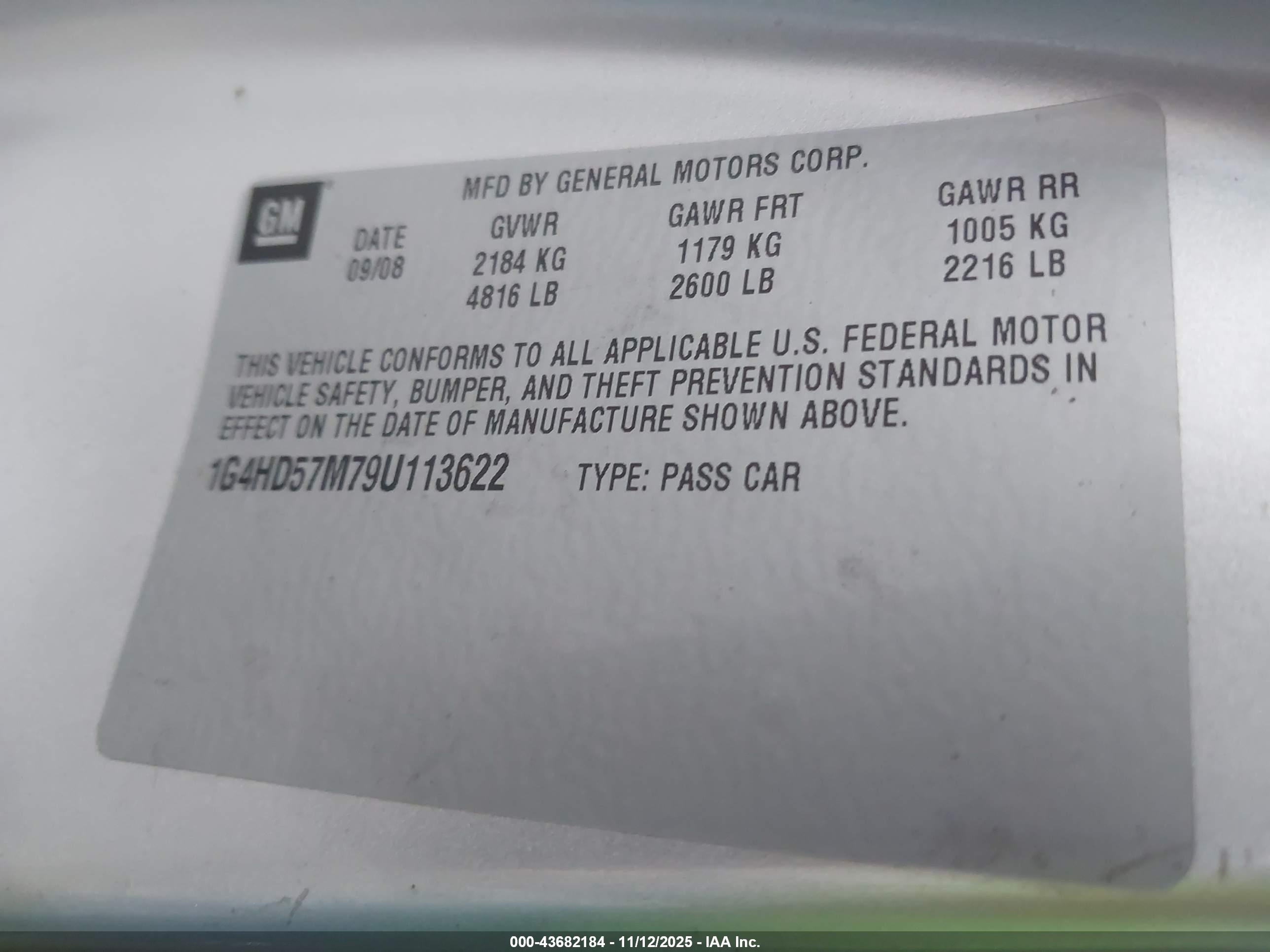 BUICK LUCERNE image 9