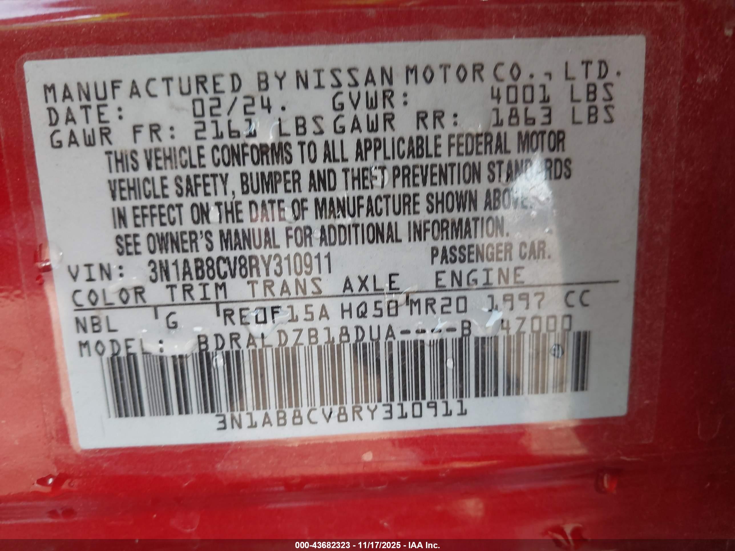 NISSAN SENTRA image 9
