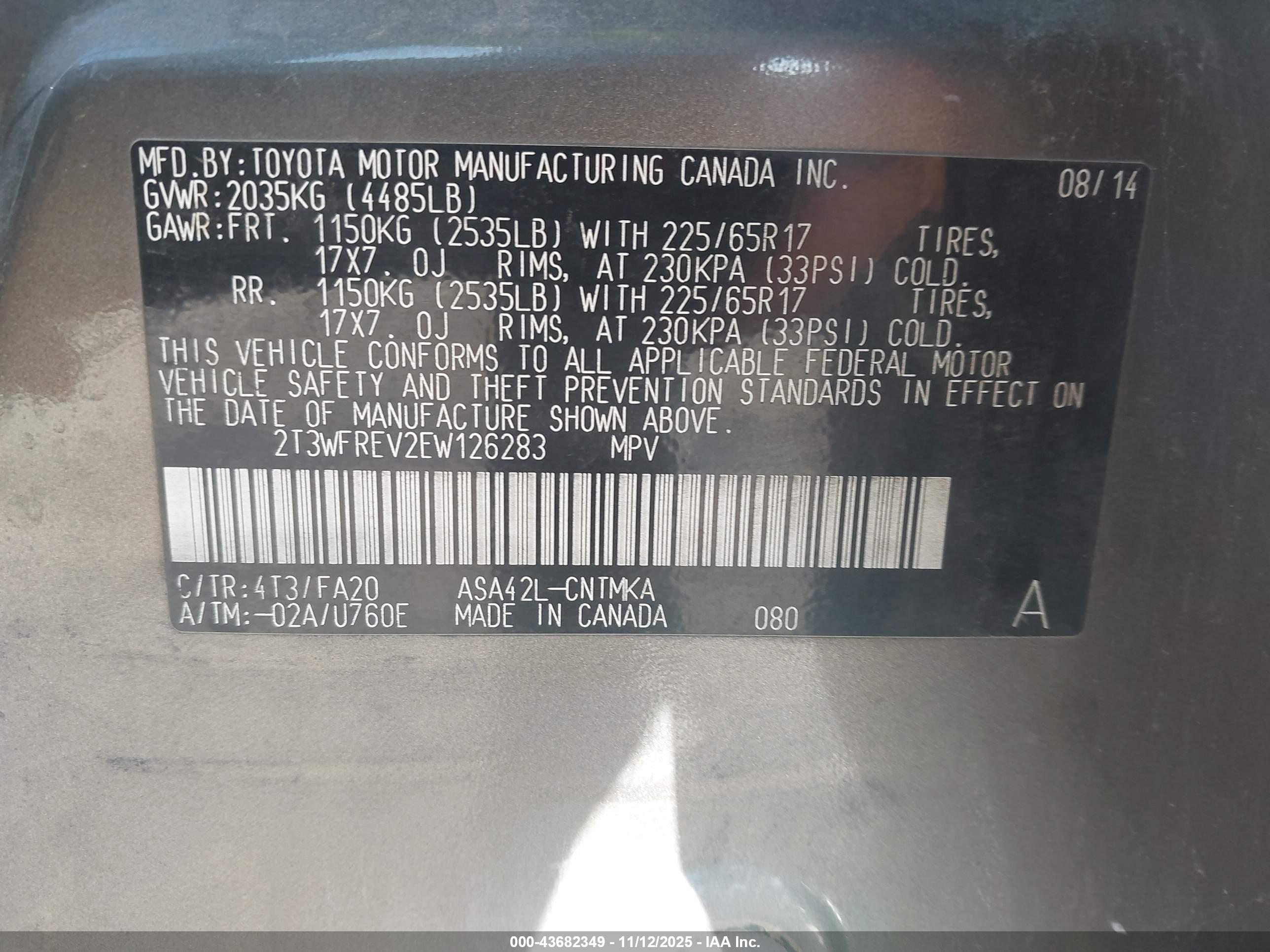 TOYOTA RAV4 image 9