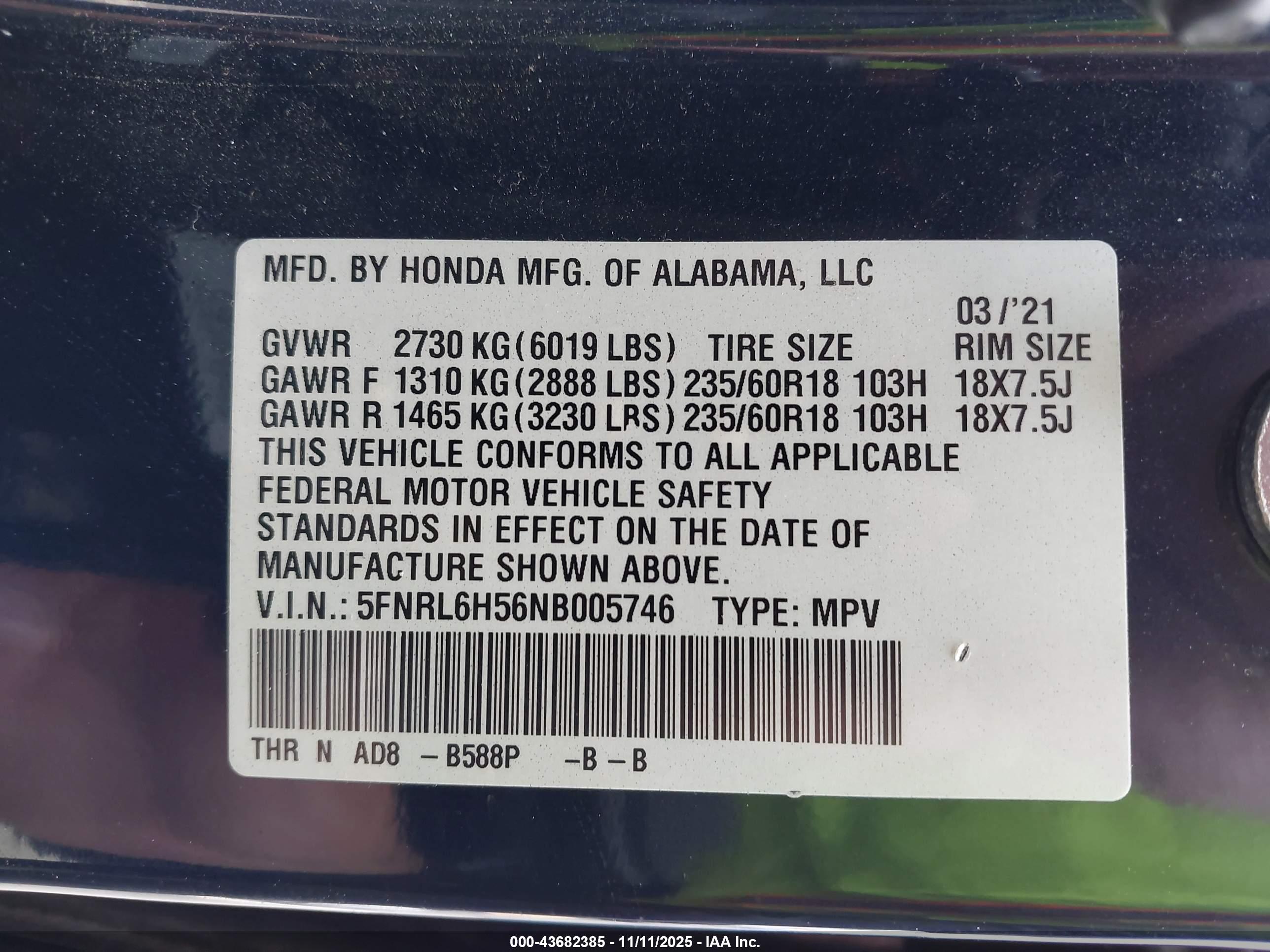 HONDA ODYSSEY image 9