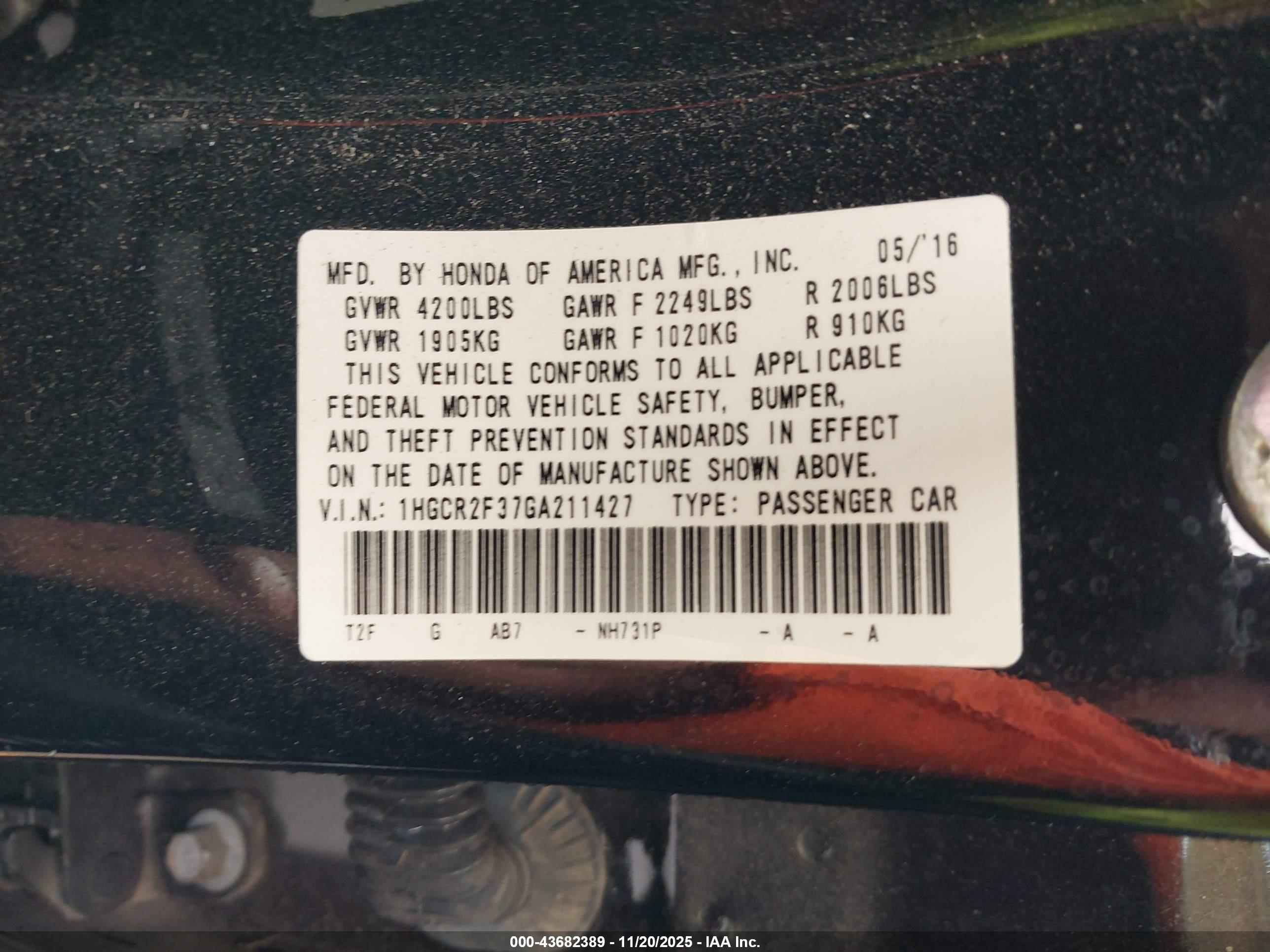 HONDA ACCORD image 9