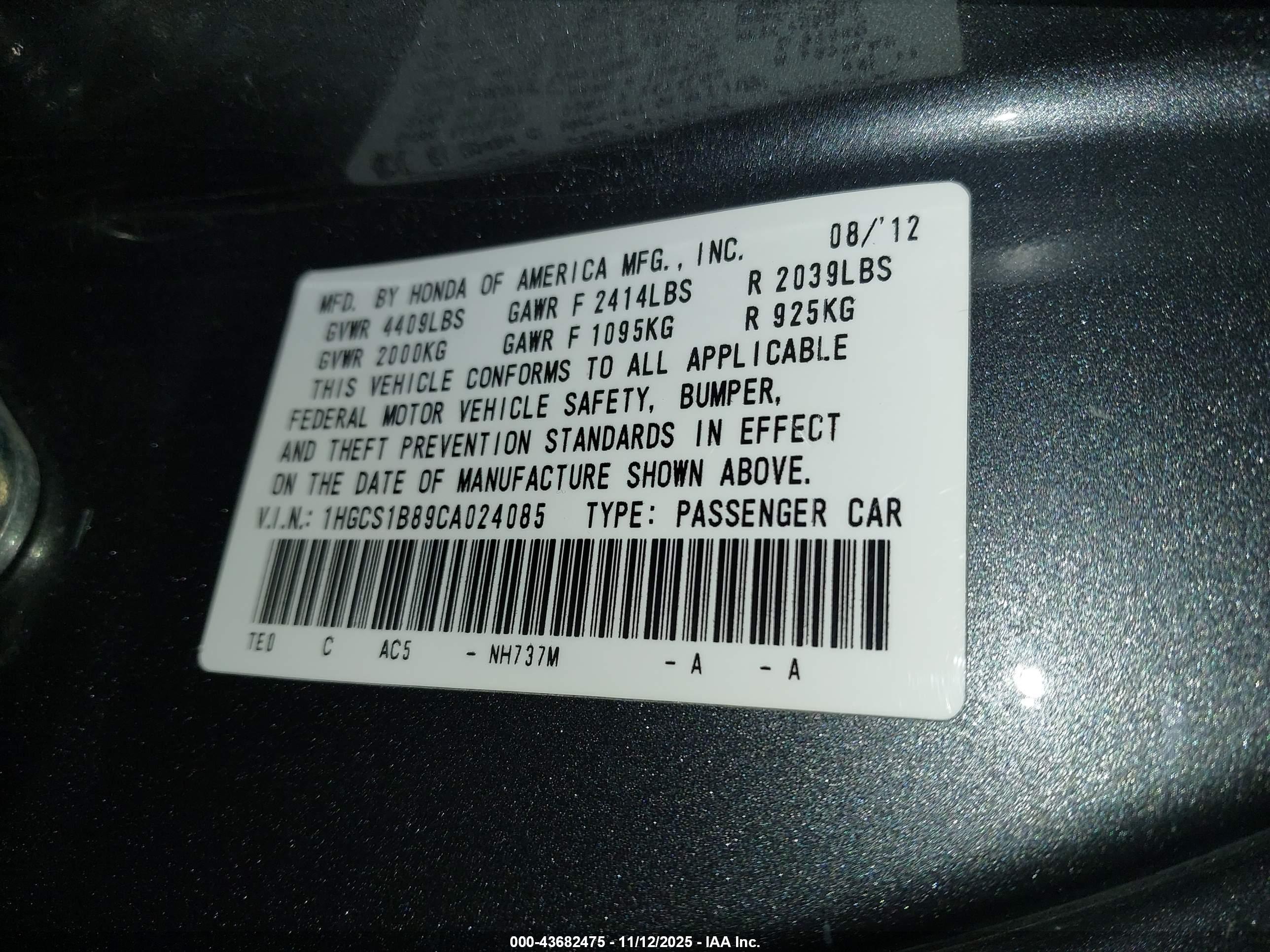HONDA ACCORD image 9