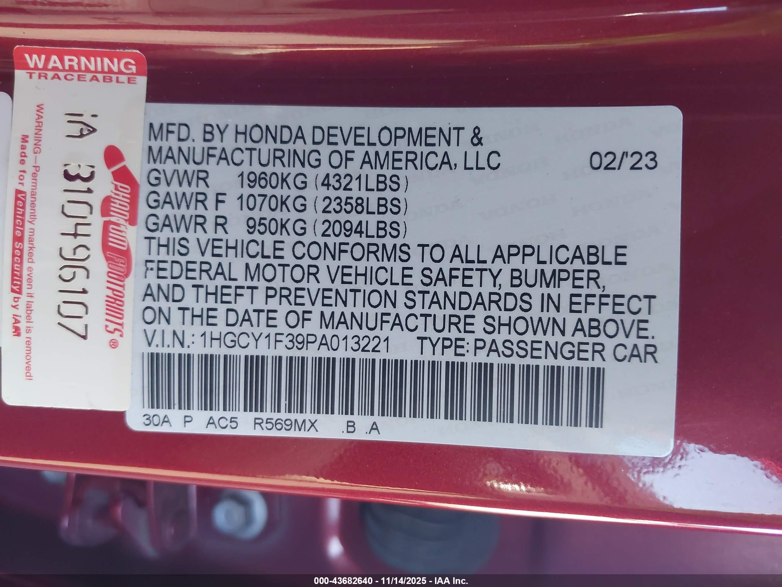HONDA ACCORD image 9