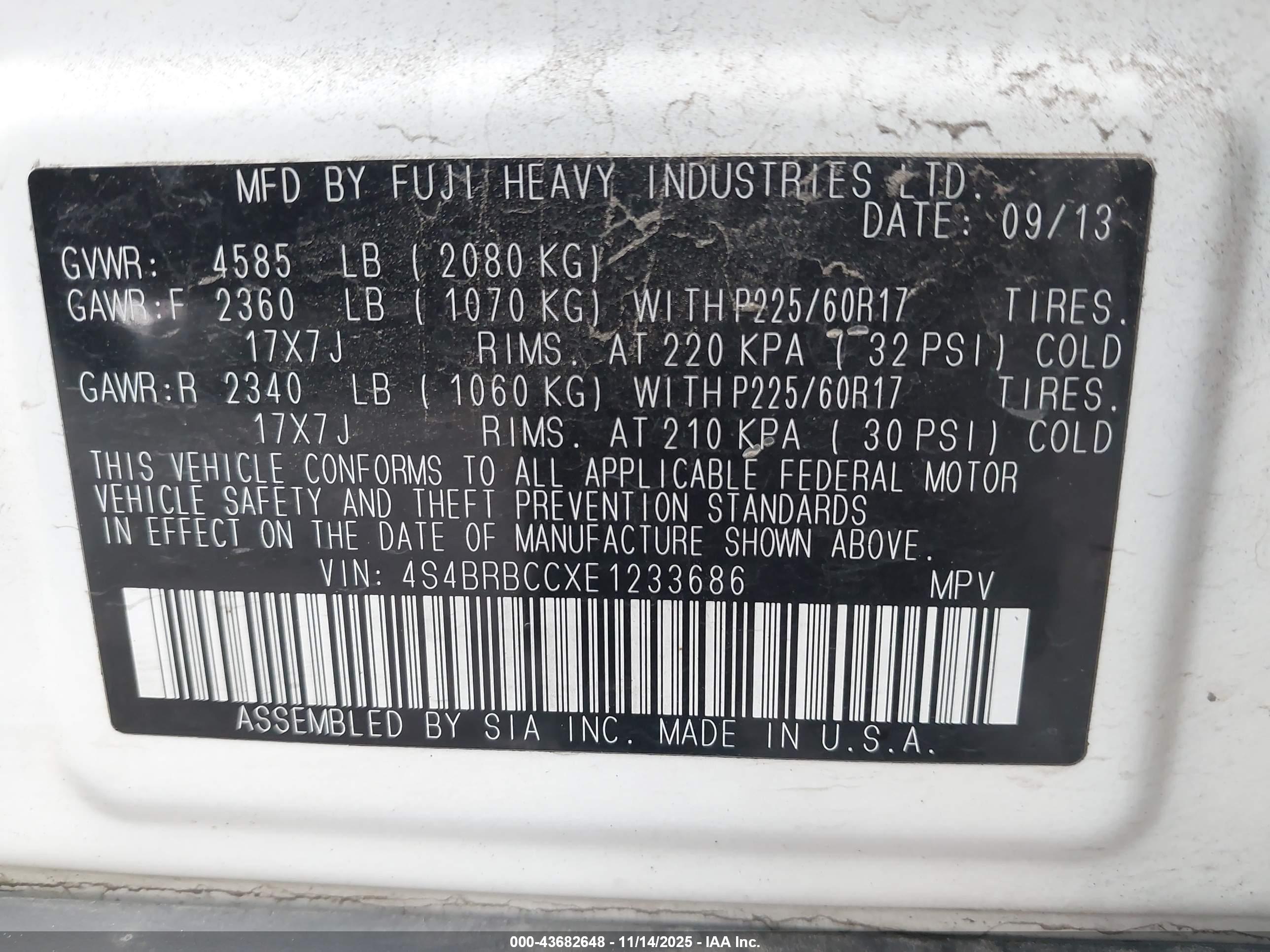 SUBARU OUTBACK image 9